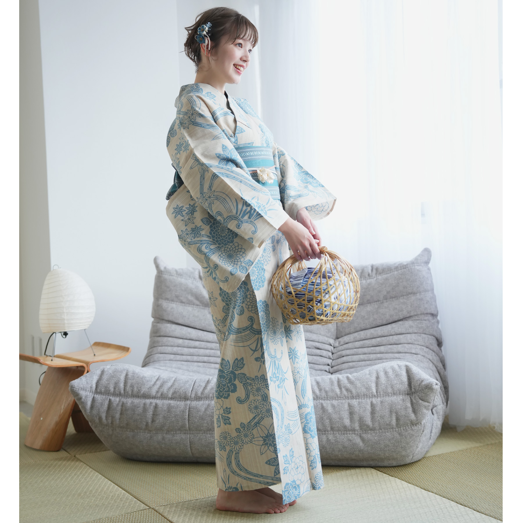 utatane 浴衣 レディース セット utatane×注染工房 浴衣3点セット 先