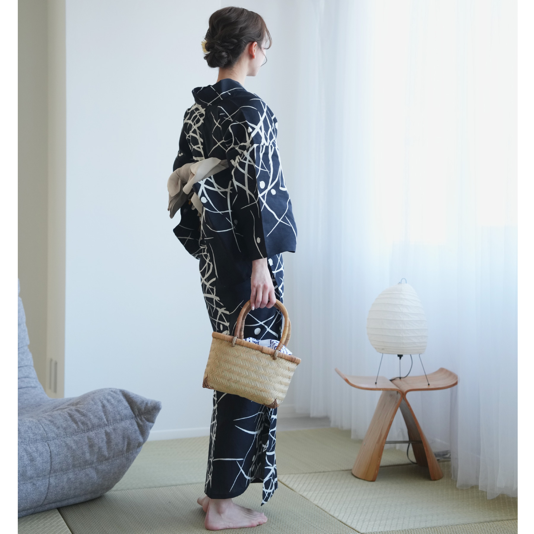 utatane 浴衣 レディース セット utatane×注染工房 浴衣3点セット 赤坂