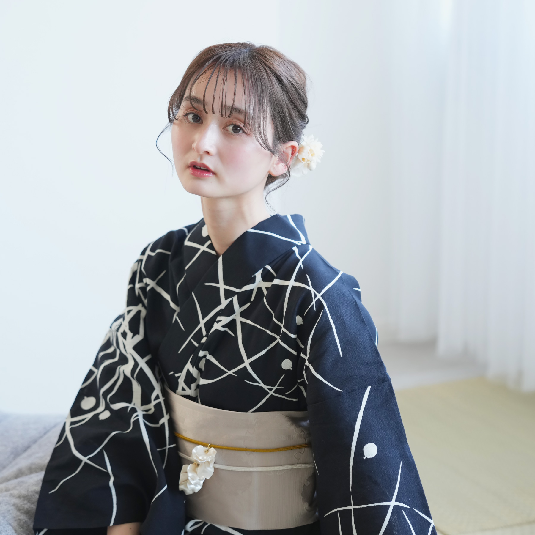 utatane 浴衣 レディース セット utatane×注染工房 浴衣3点セット 赤坂