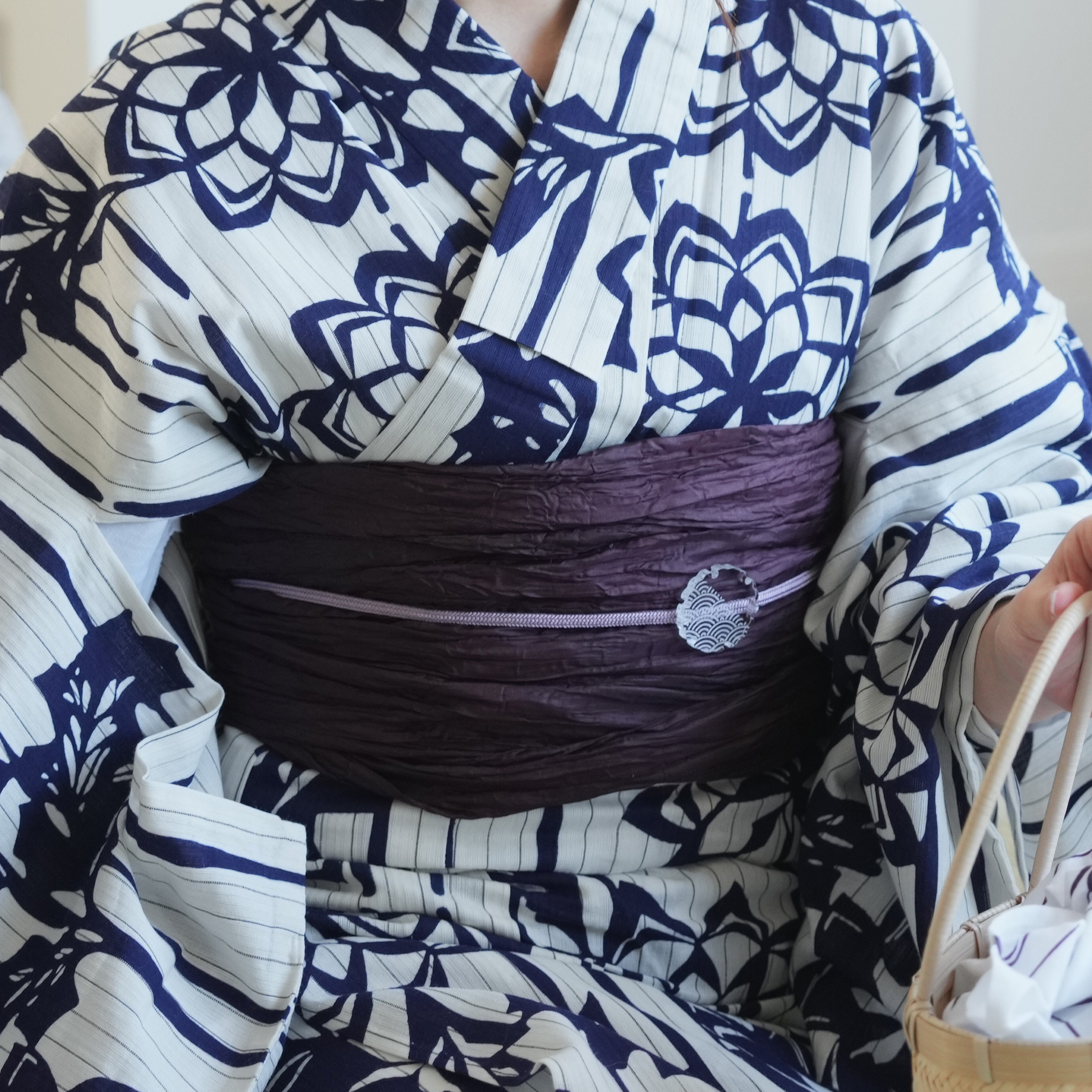 utatane 浴衣 レディース セット utatane×注染工房 浴衣3点セット 等間