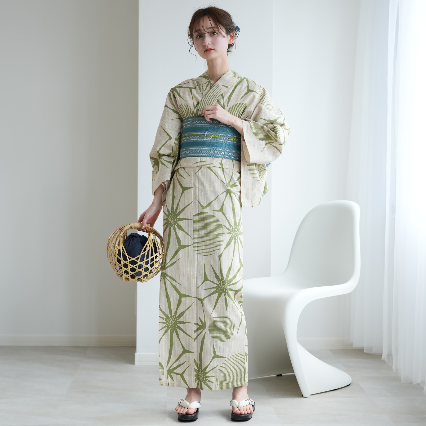 utatane 浴衣 レディース セット utatane×注染工房 浴衣3点セット 先
