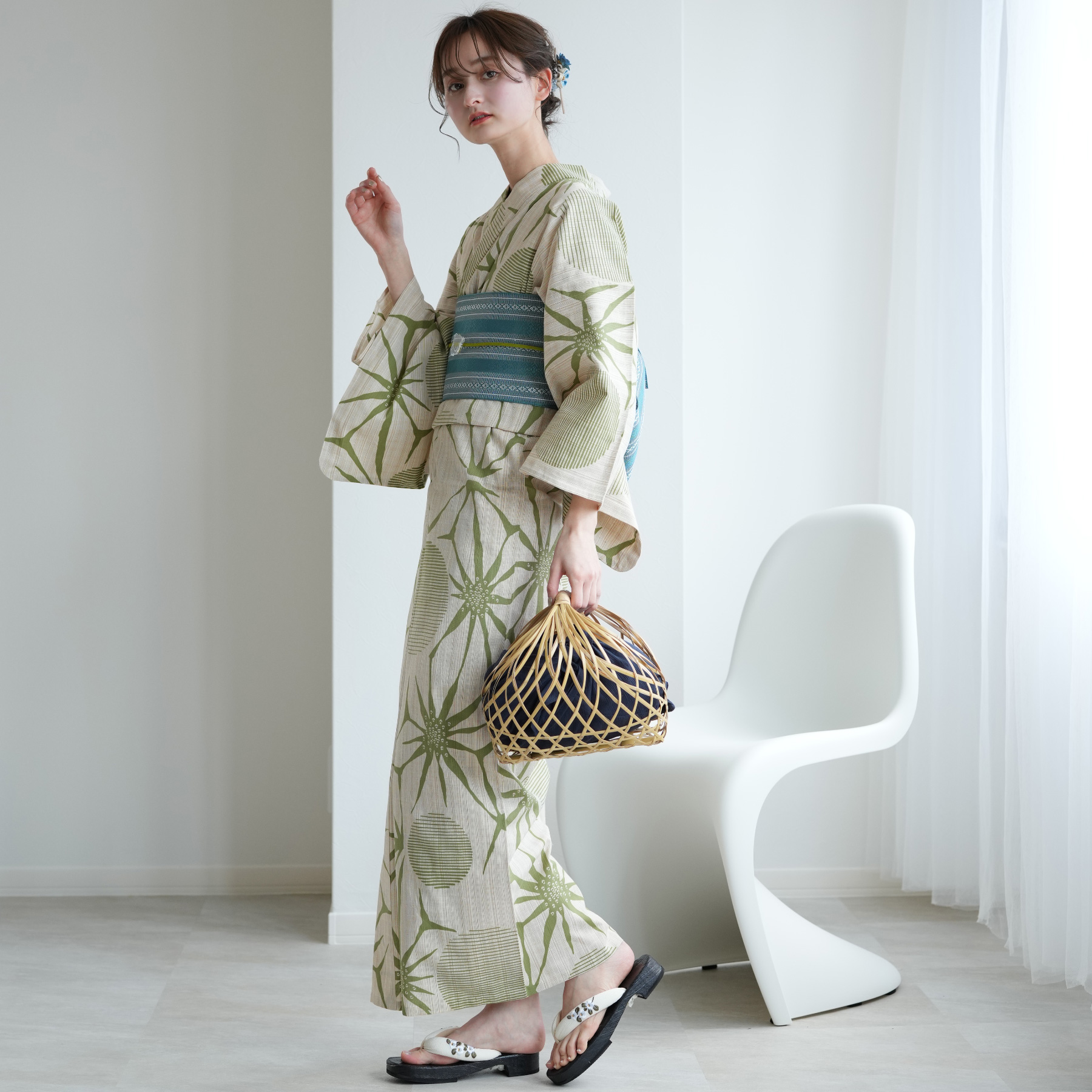 utatane 浴衣 レディース セット utatane×注染工房 浴衣3点セット 先