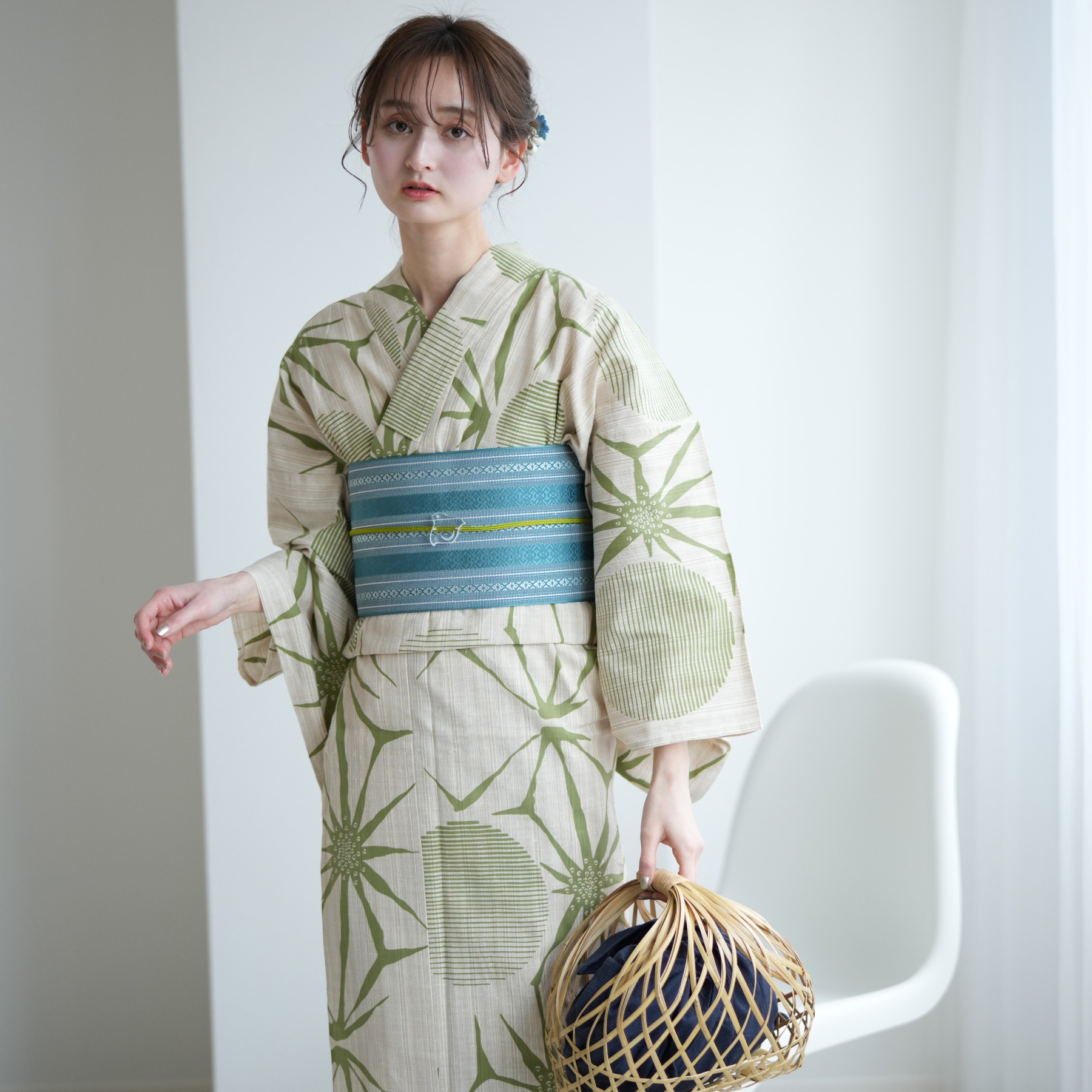 utatane 浴衣 レディース セット utatane×注染工房 浴衣3点セット 先
