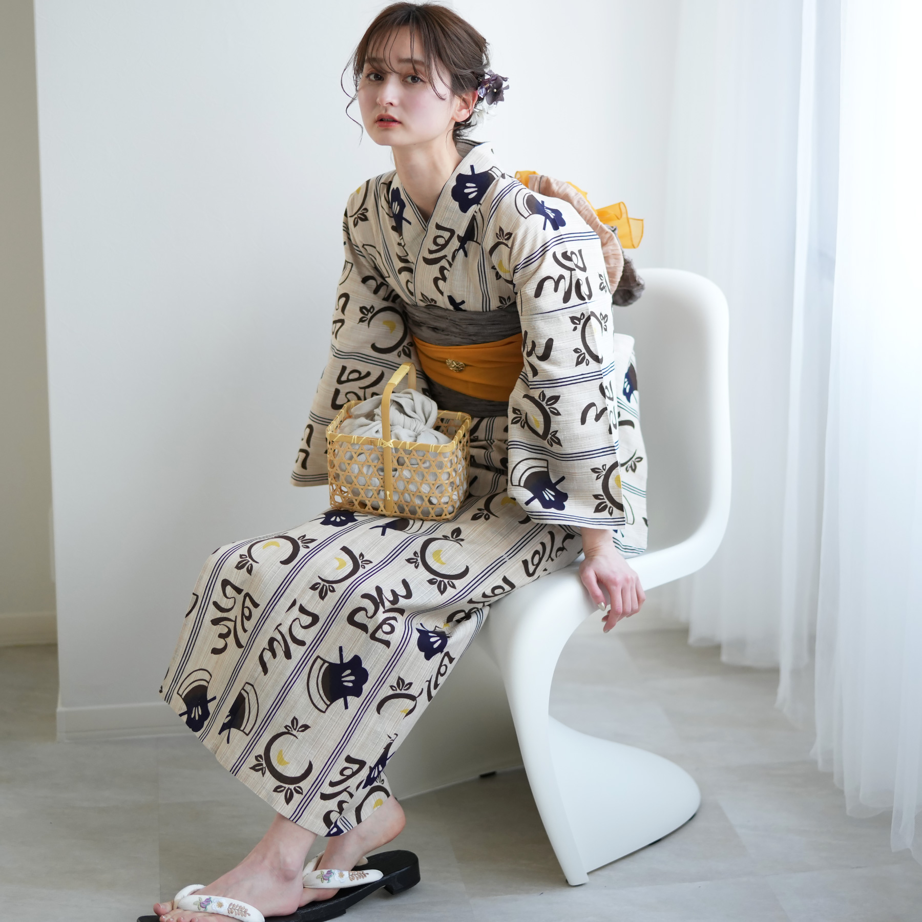 utatane 浴衣 レディース セット utatane×注染工房 浴衣3点