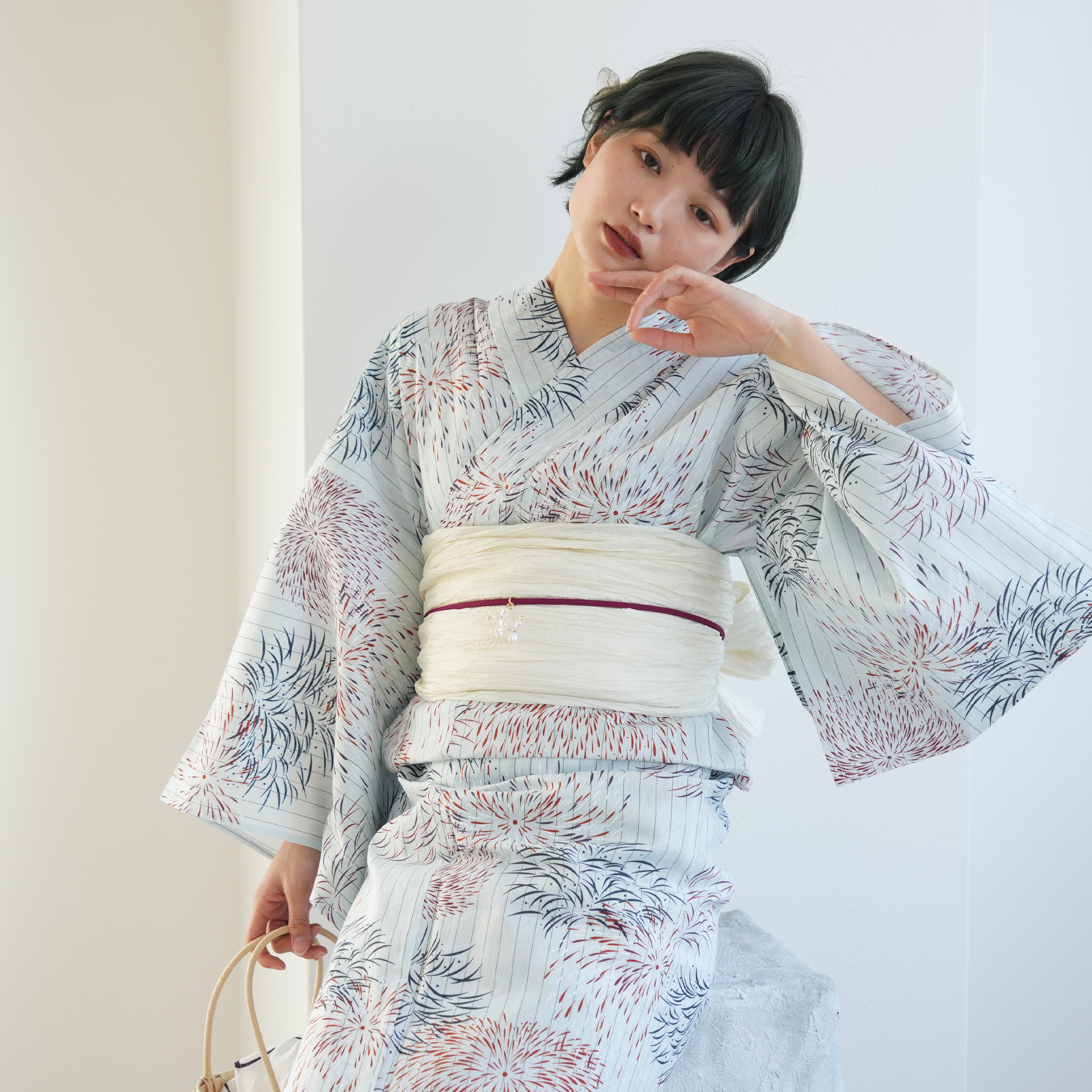 utatane 浴衣　帯セット utatane 浴衣 セット レディース Sサイズ 3点セット 浴衣/帯