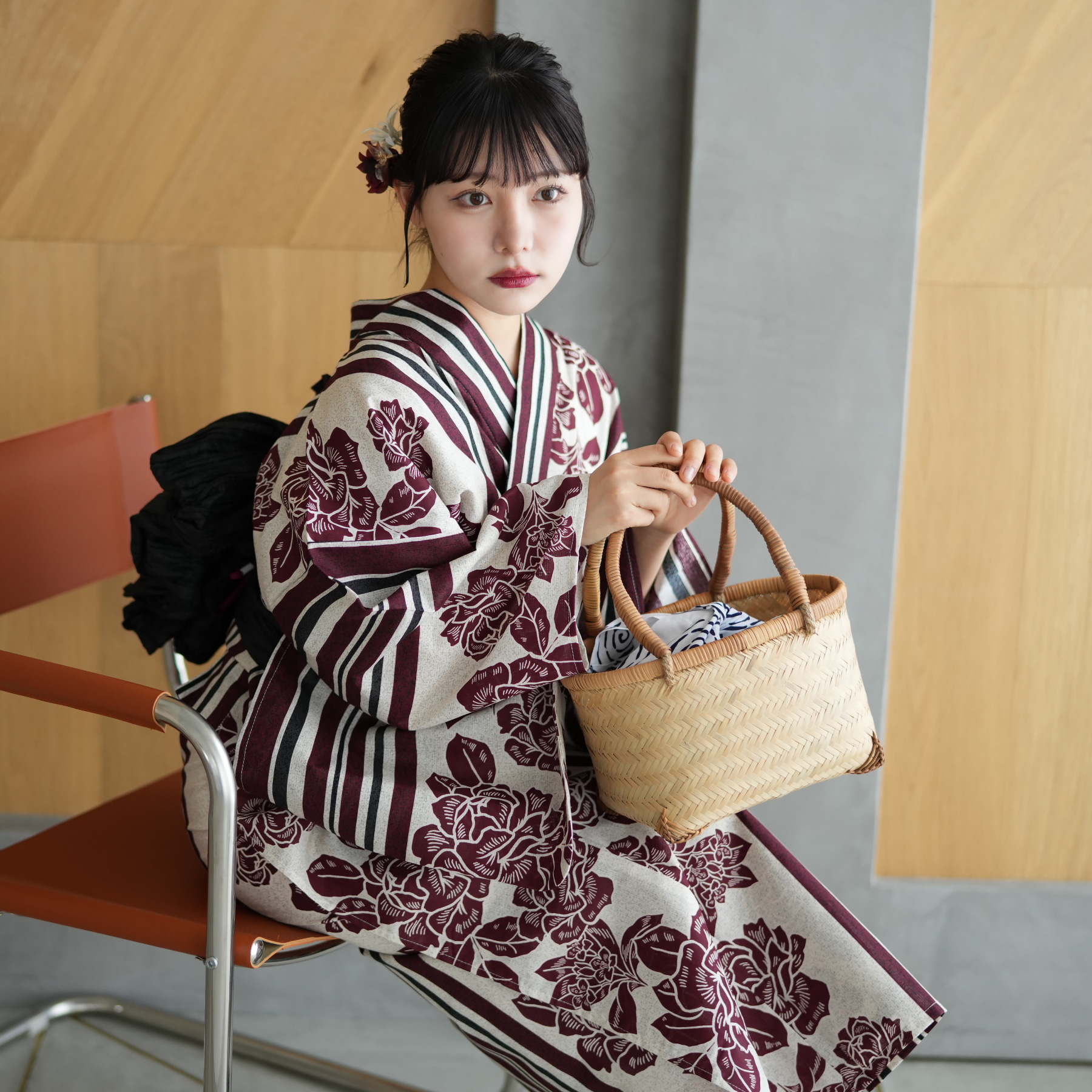 専用です☆大正浪漫アンティーク個性的着物とカラフル帯セット utatane｜ニコアンティーク 浴衣3点セット 大正浪漫ブルーに夢幻