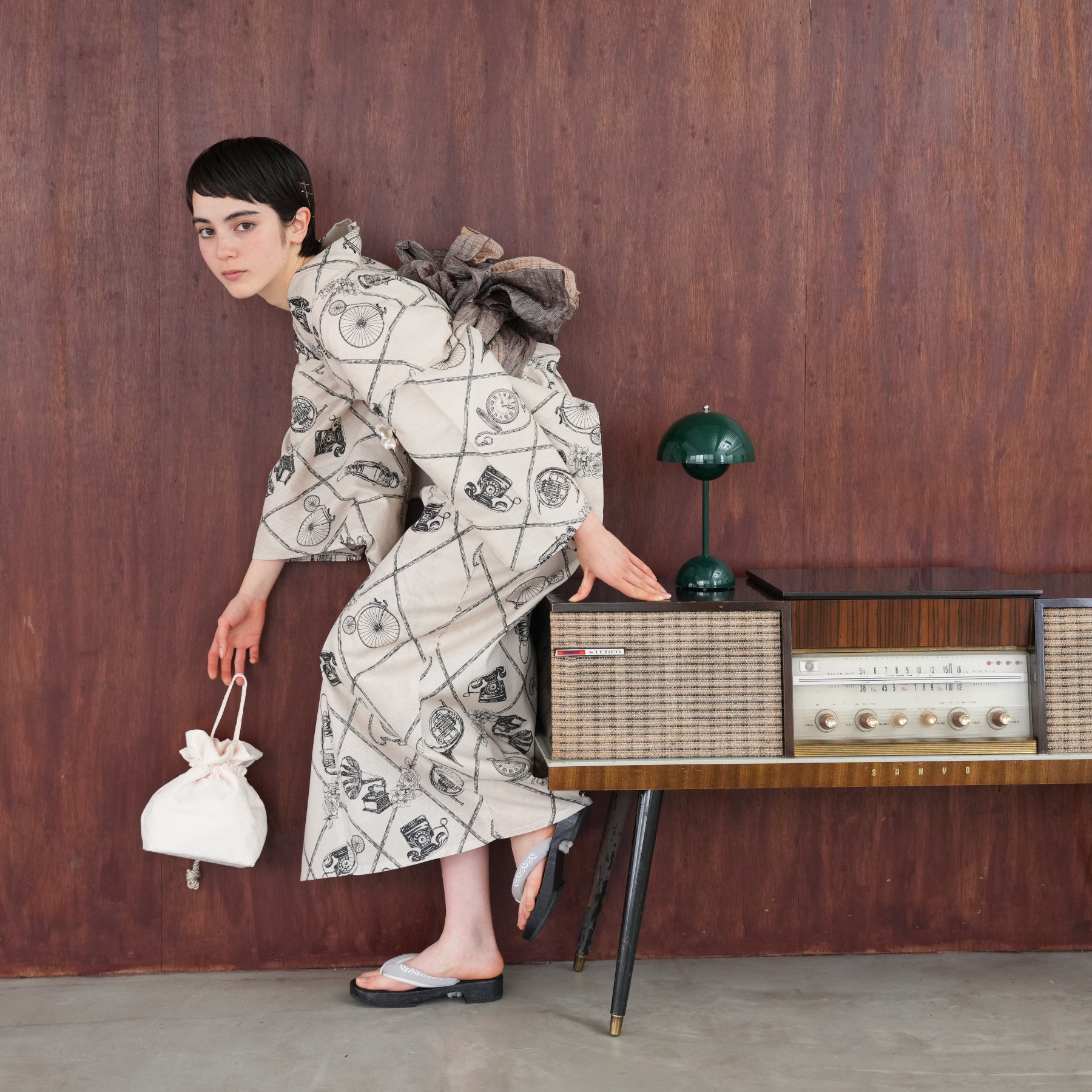 大人気定番商品 浴衣 レディース 浴衣3点 高級変わり織 ニコアンティーク セット 着物・浴衣