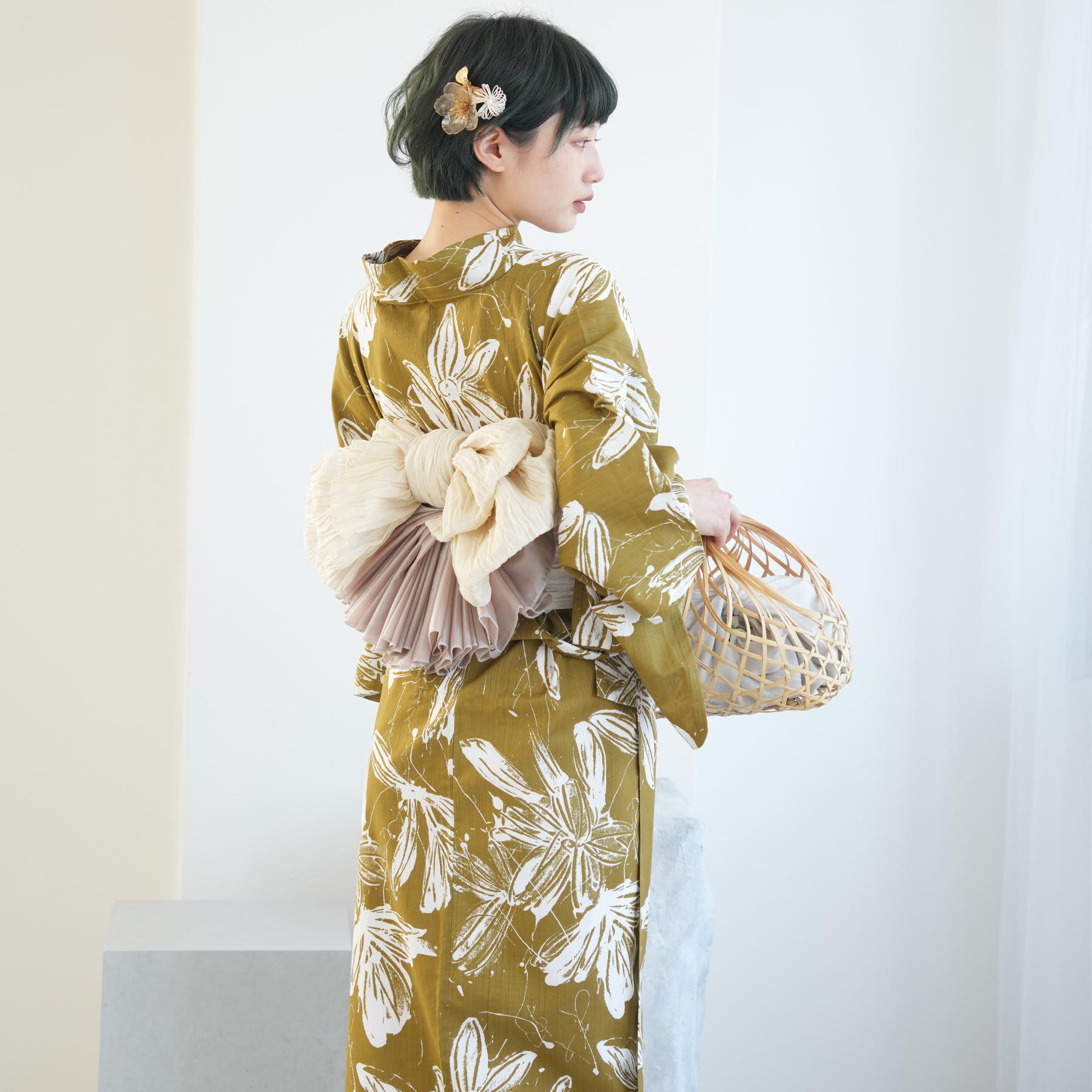 utatane 浴衣 レディース セット 高級変わり織 浴衣3点セット