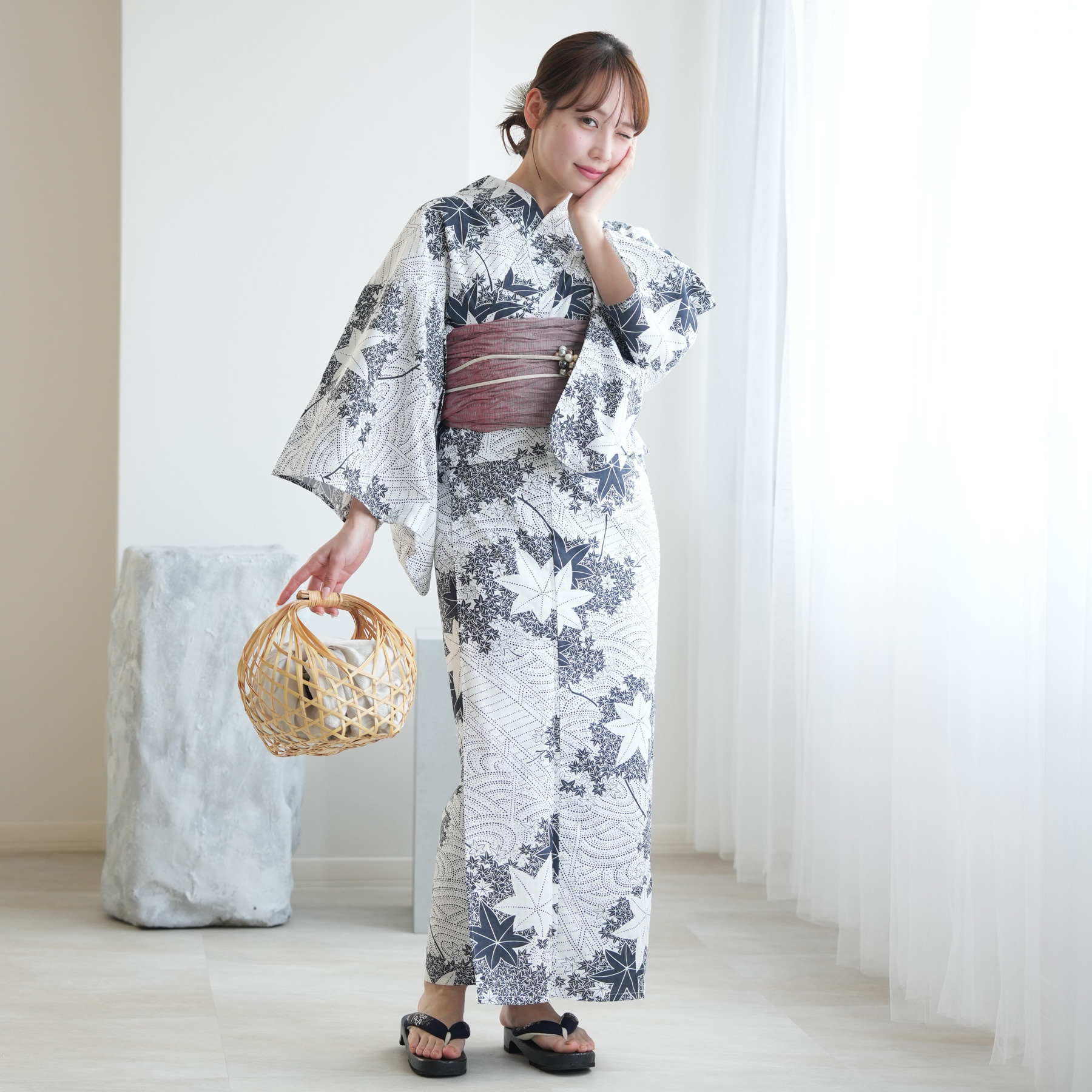 utatane 浴衣 レディース セット 高級変わり織 浴衣3点セット