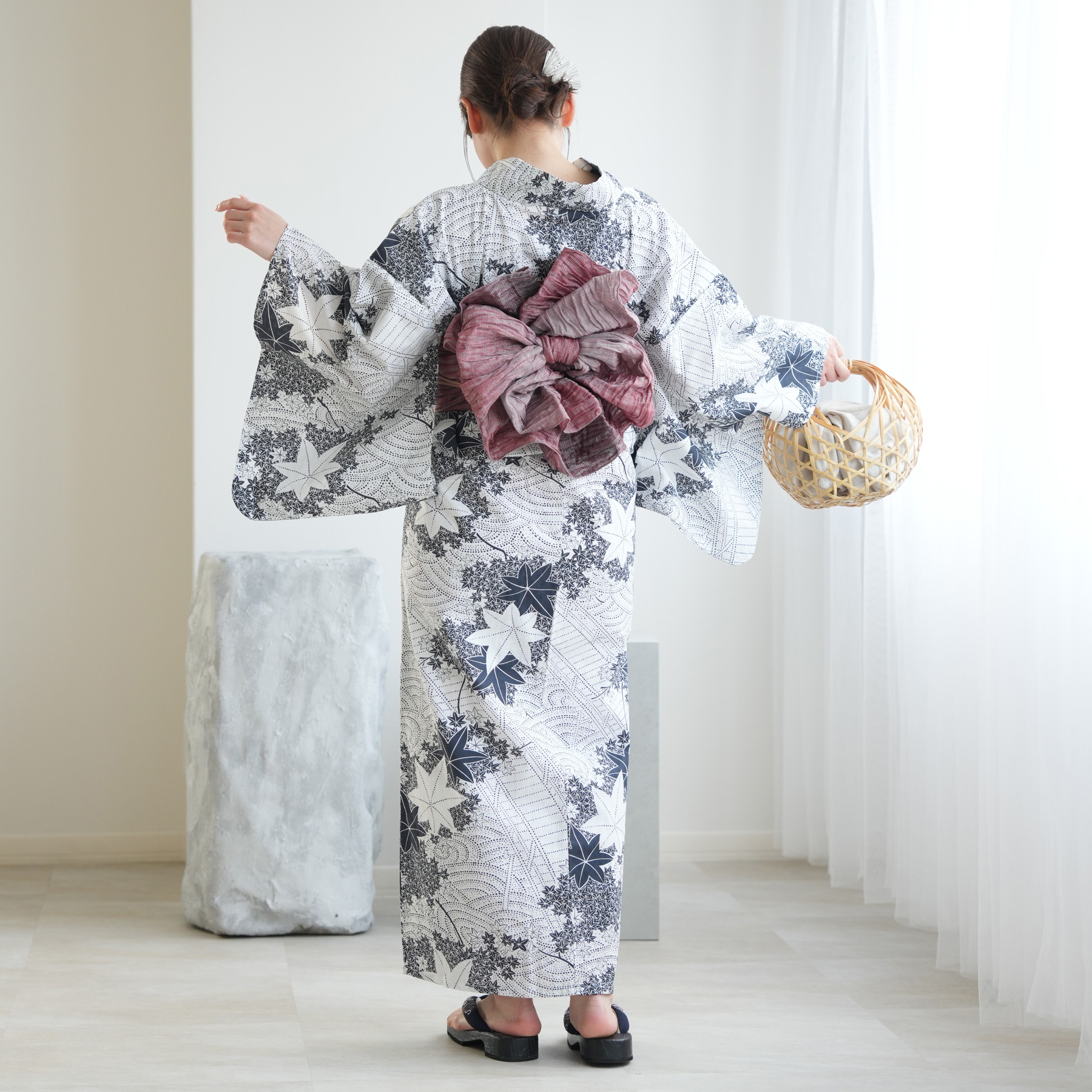utatane 浴衣 レディース セット 高級変わり織 浴衣3点セット