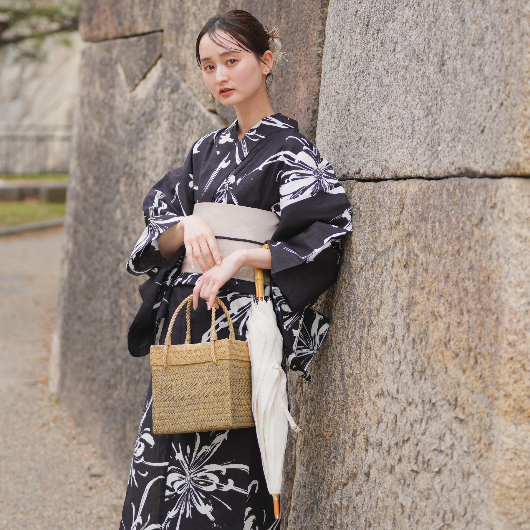 utatane 浴衣 レディース セット 高級変わり織 浴衣3点セット 粋