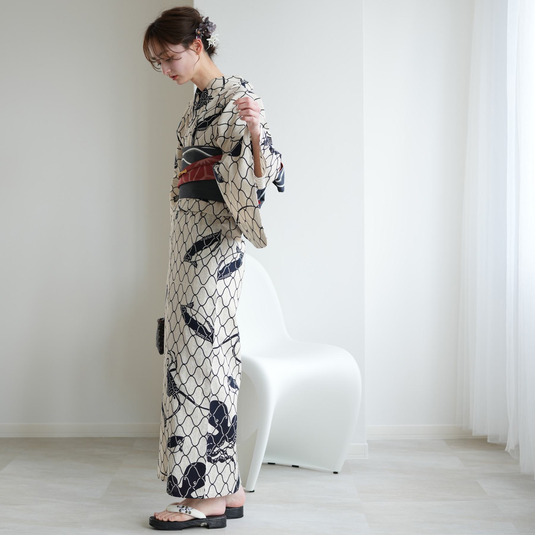 utatane 浴衣 レディース セット utatane×注染工房 浴衣3点