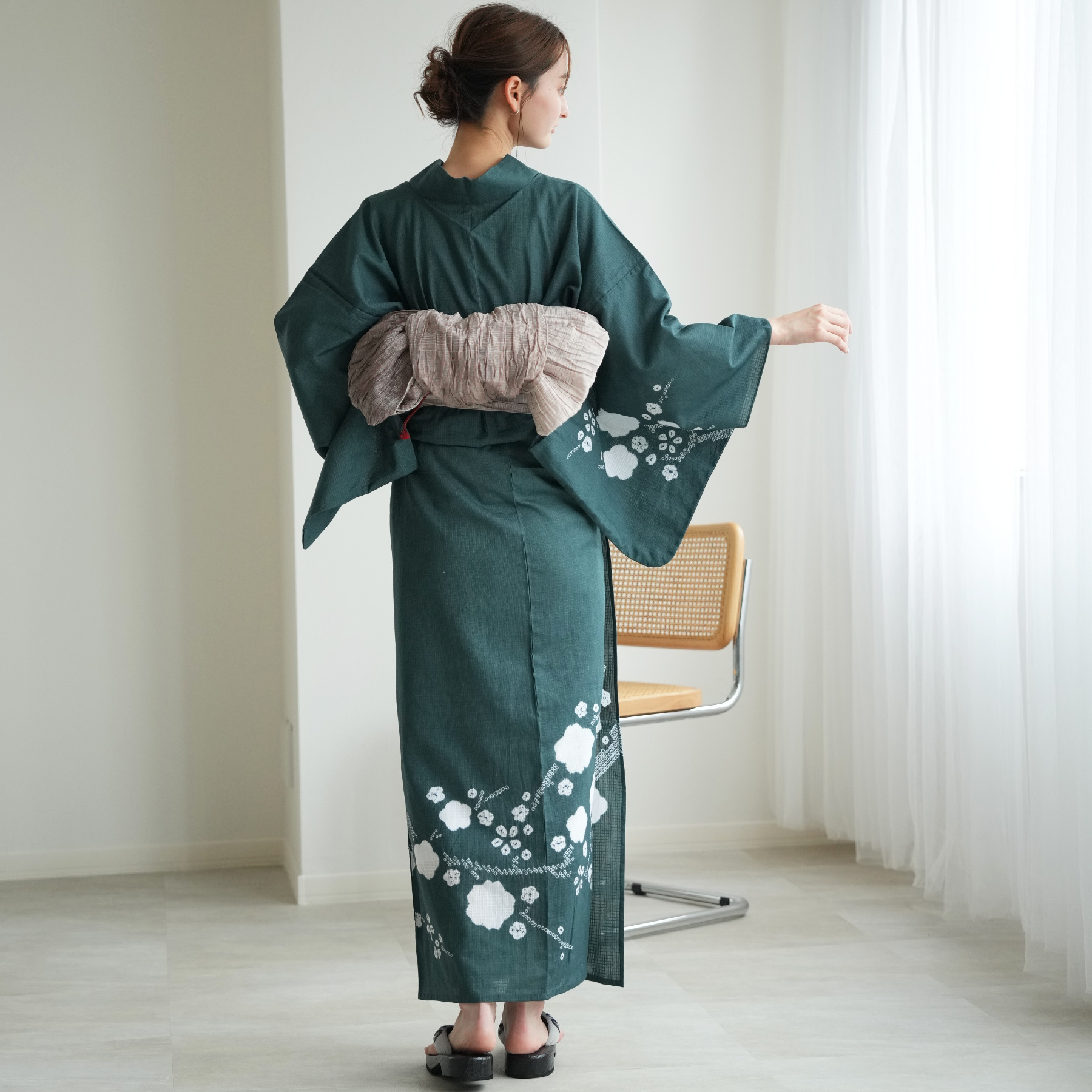 utatane 浴衣 レディース セット 京鹿の子絞り/有松染め 浴衣3点