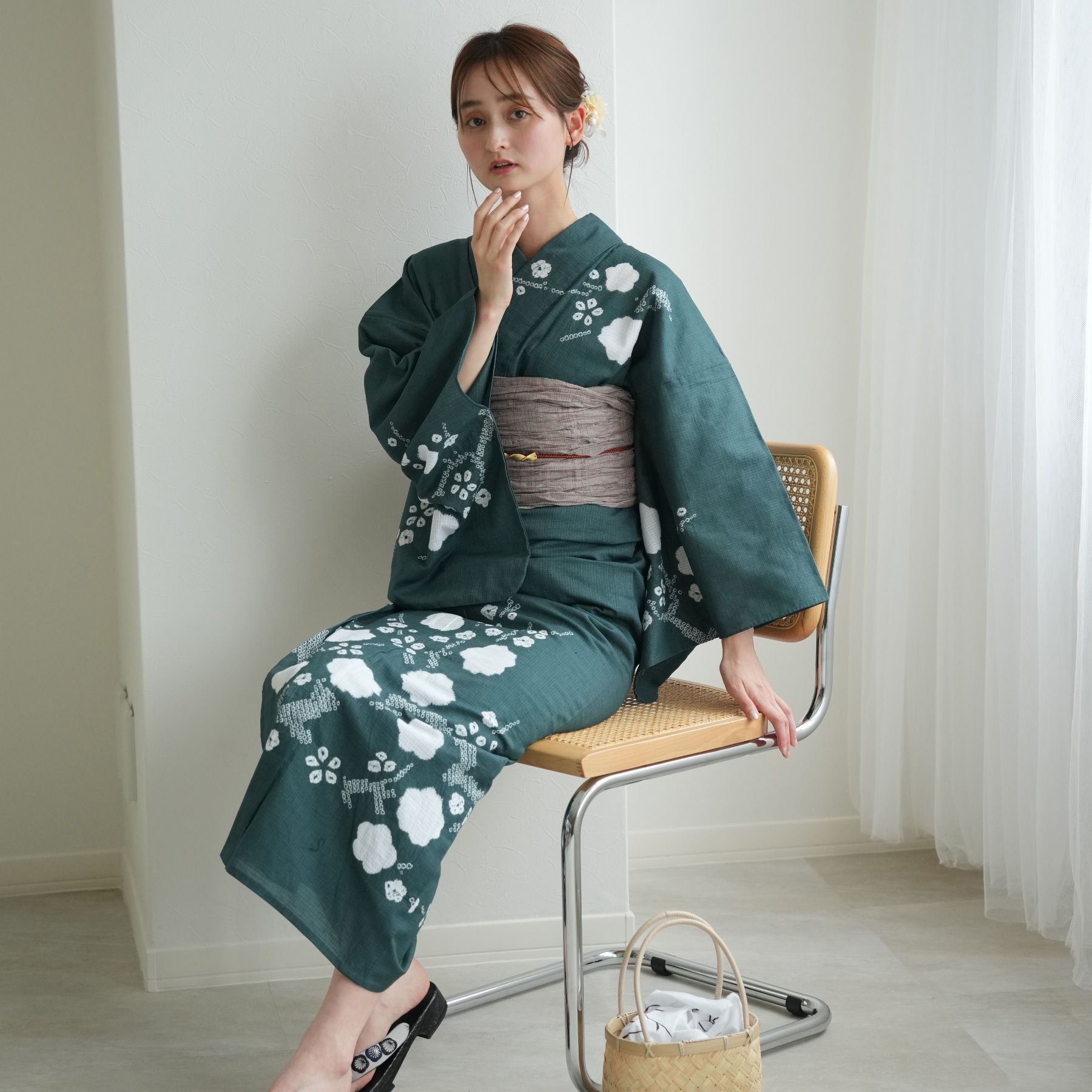 浴衣 レディース セット utatane 京鹿...の詳細画像4