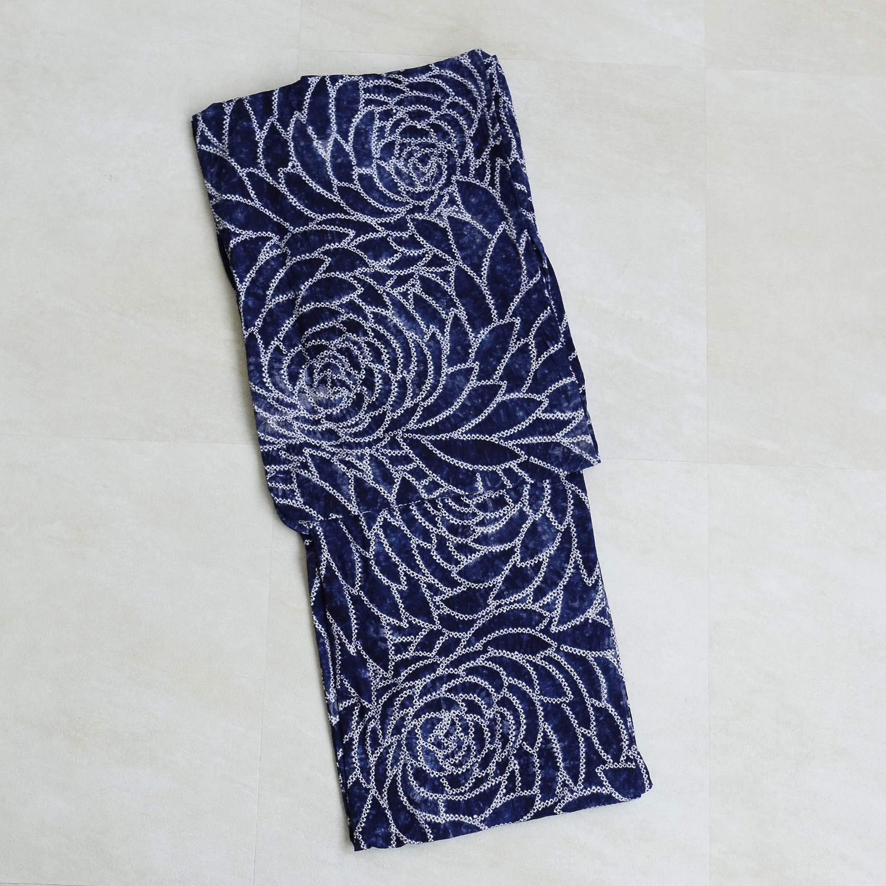 専用◯美品　有松絞り　浴衣　utatane 兵児帯 下駄3点セット花柄　紺 5010257711_5_720x.jpg?v=1730276592
