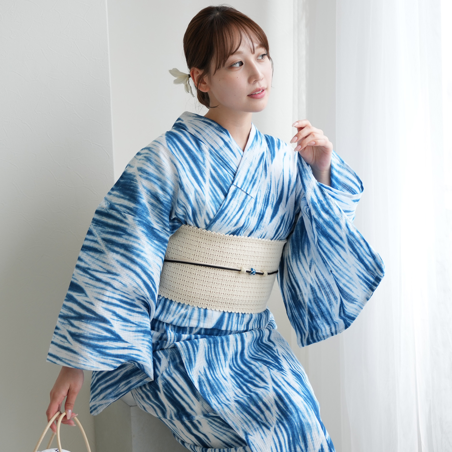 浴衣 レディース セット utatane 有松絞り 浴衣3点セット 絞り