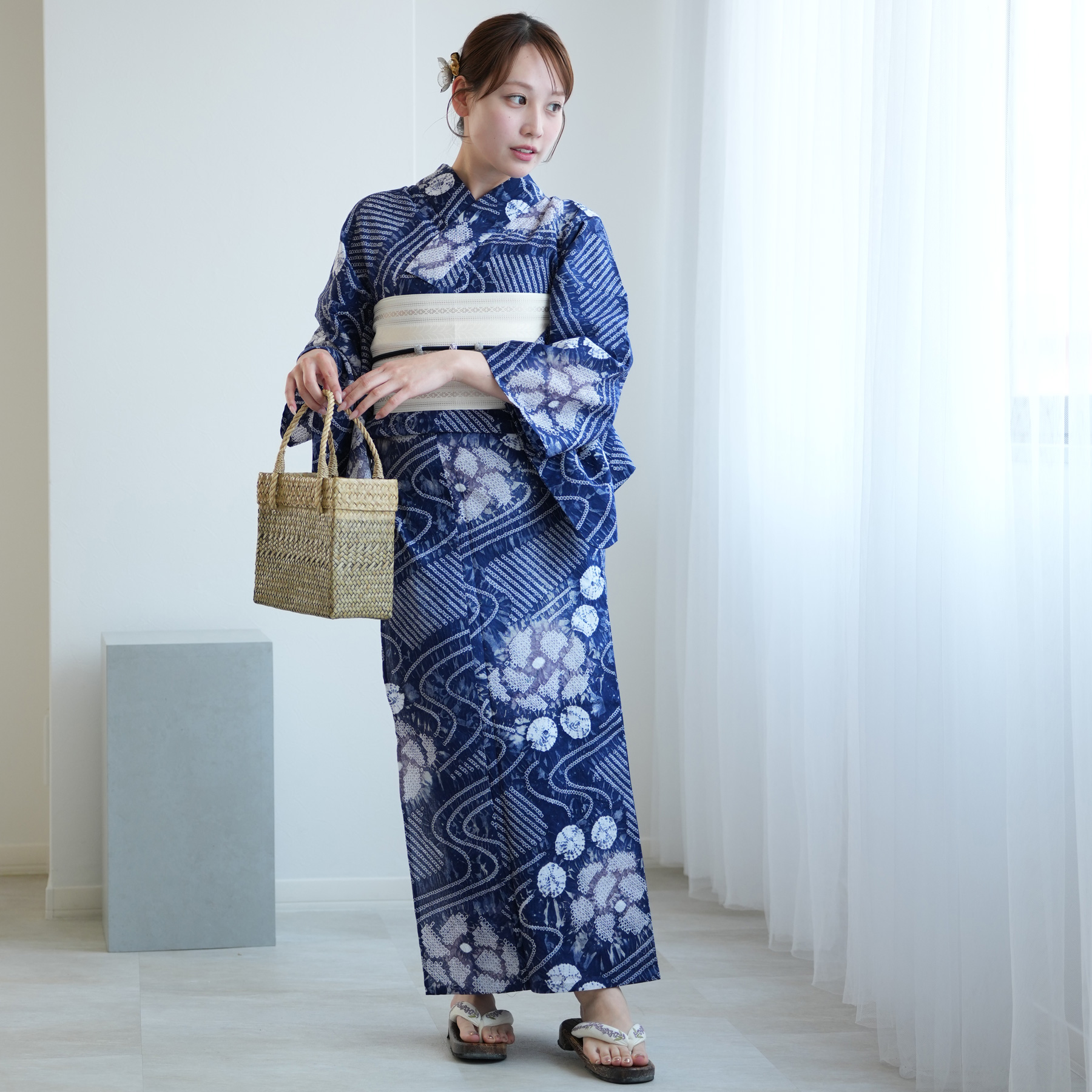 utatane 浴衣3点セット 絞り染め 上品柄 浴衣通販 utatane - 有松絞り浴衣3点セット｜Yahoo!ショッピング