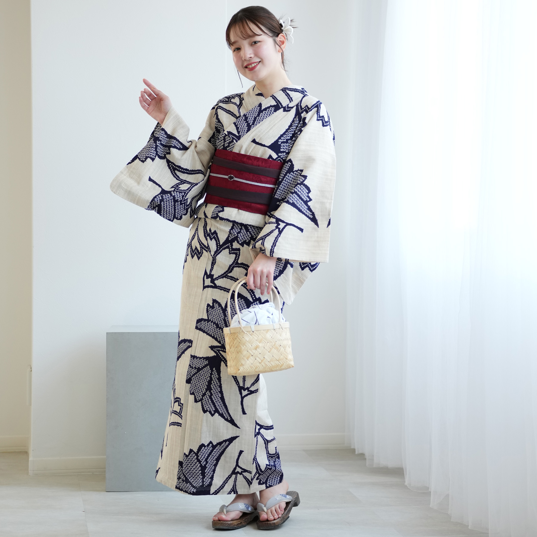 utatane 浴衣 レディース セット utatane×注染工房 浴衣3点セット 先