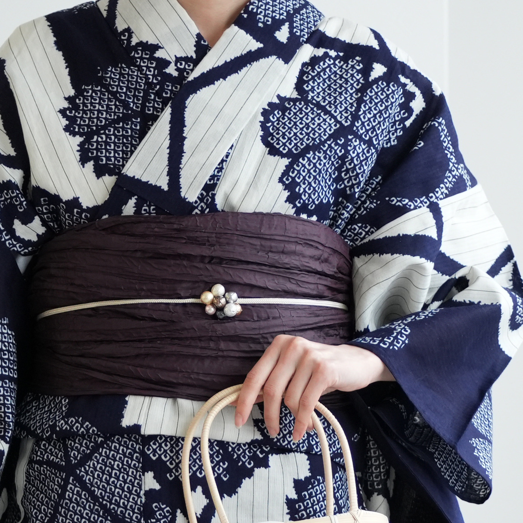 utatane 浴衣 レディース セット utatane×注染工房 浴衣3点セット 等間