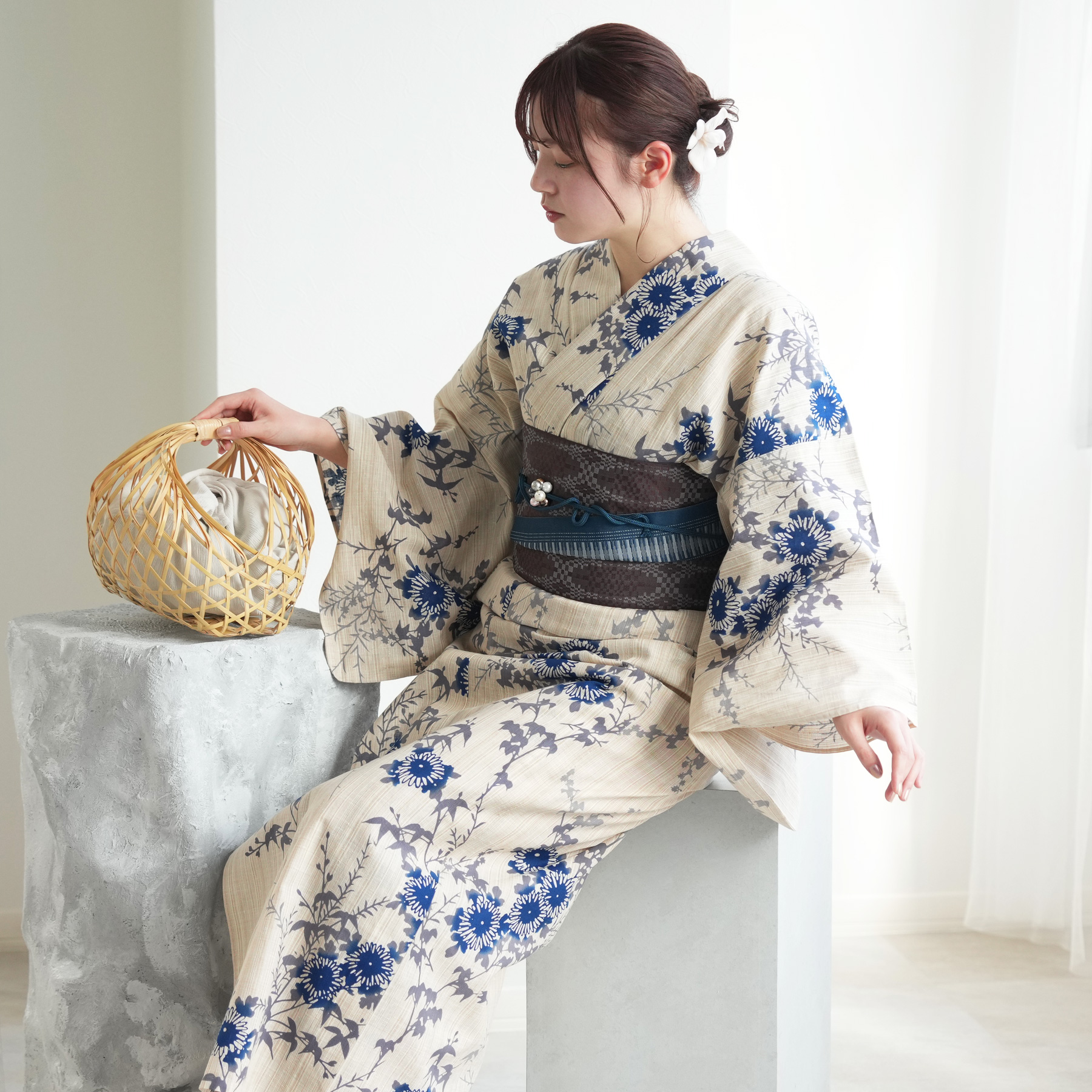 utatane 浴衣 セット レディース 浴衣3点セット 浴衣/帯/下駄