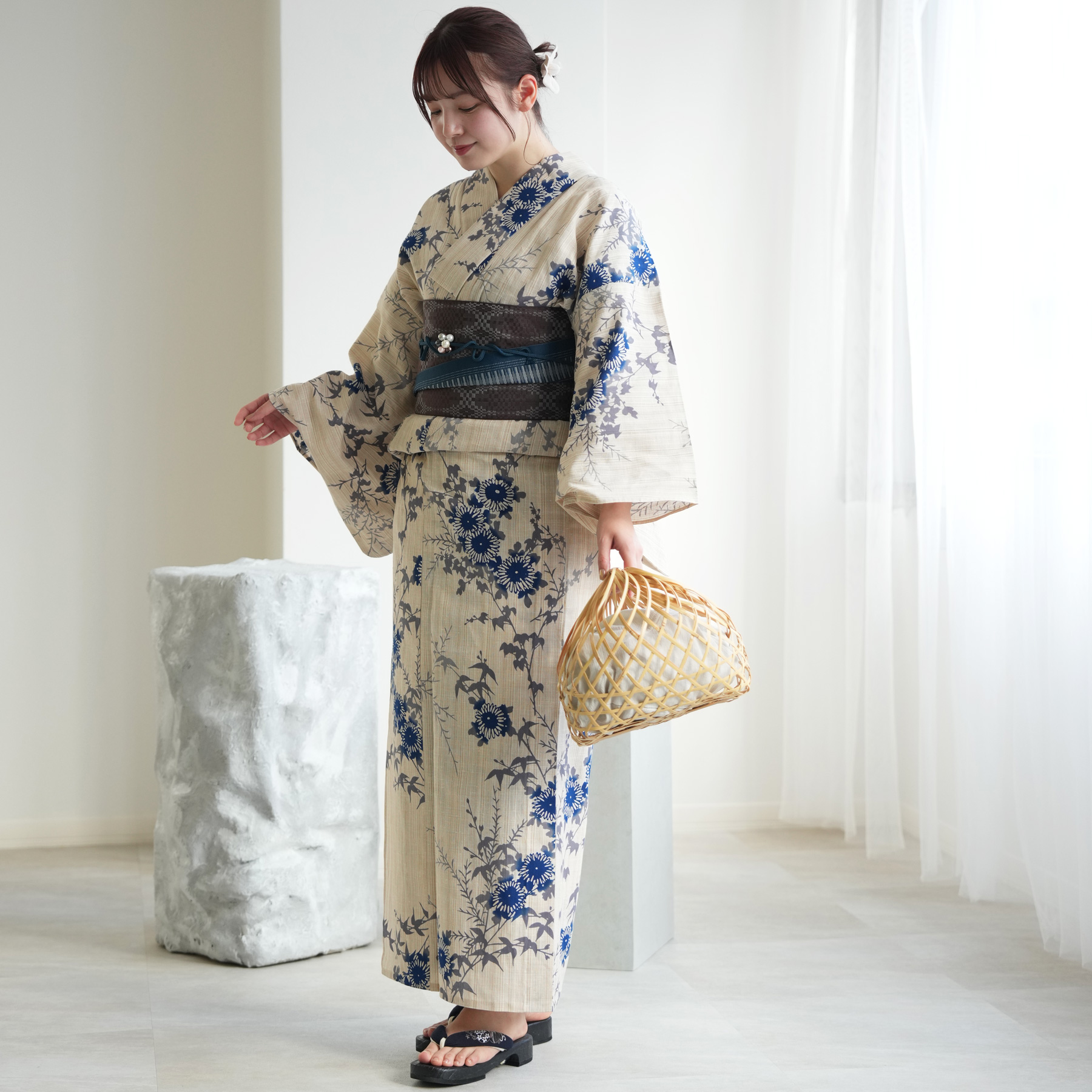 utatane 浴衣 レディース セット utatane×注染工房 浴衣3点