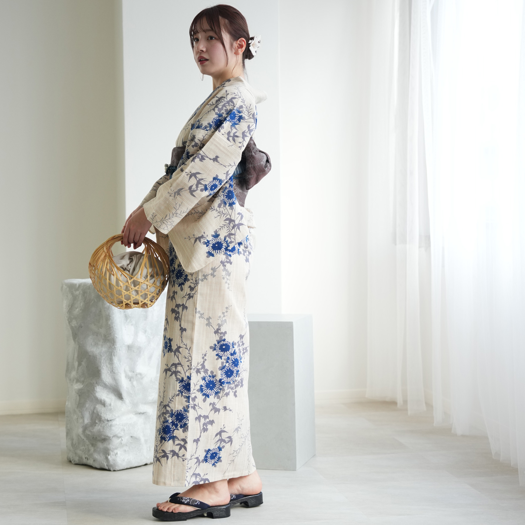 utatane 浴衣 レディース セット utatane×注染工房 浴衣3点