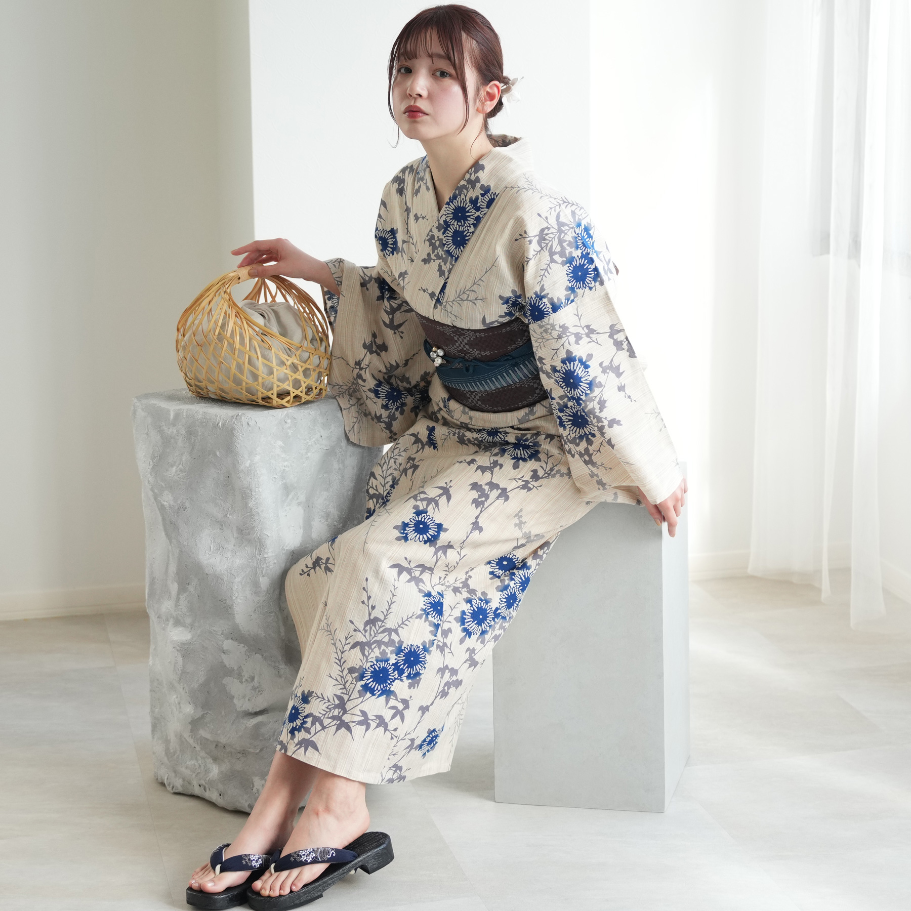 utatane 浴衣 レディース セット utatane×注染工房 浴衣3点