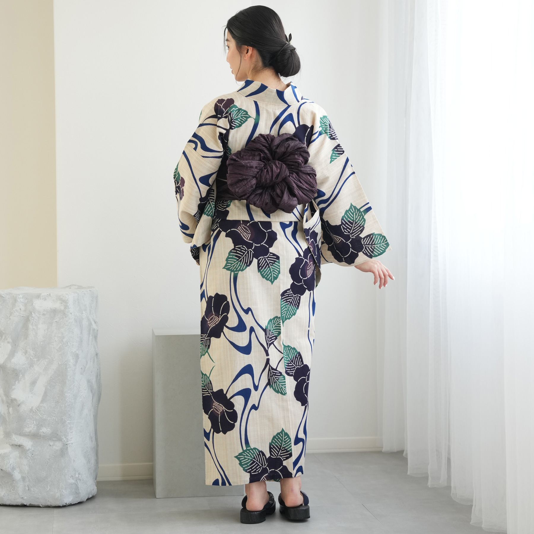utatane 浴衣 レディース セット utatane×注染工房 浴衣3点セット 染め