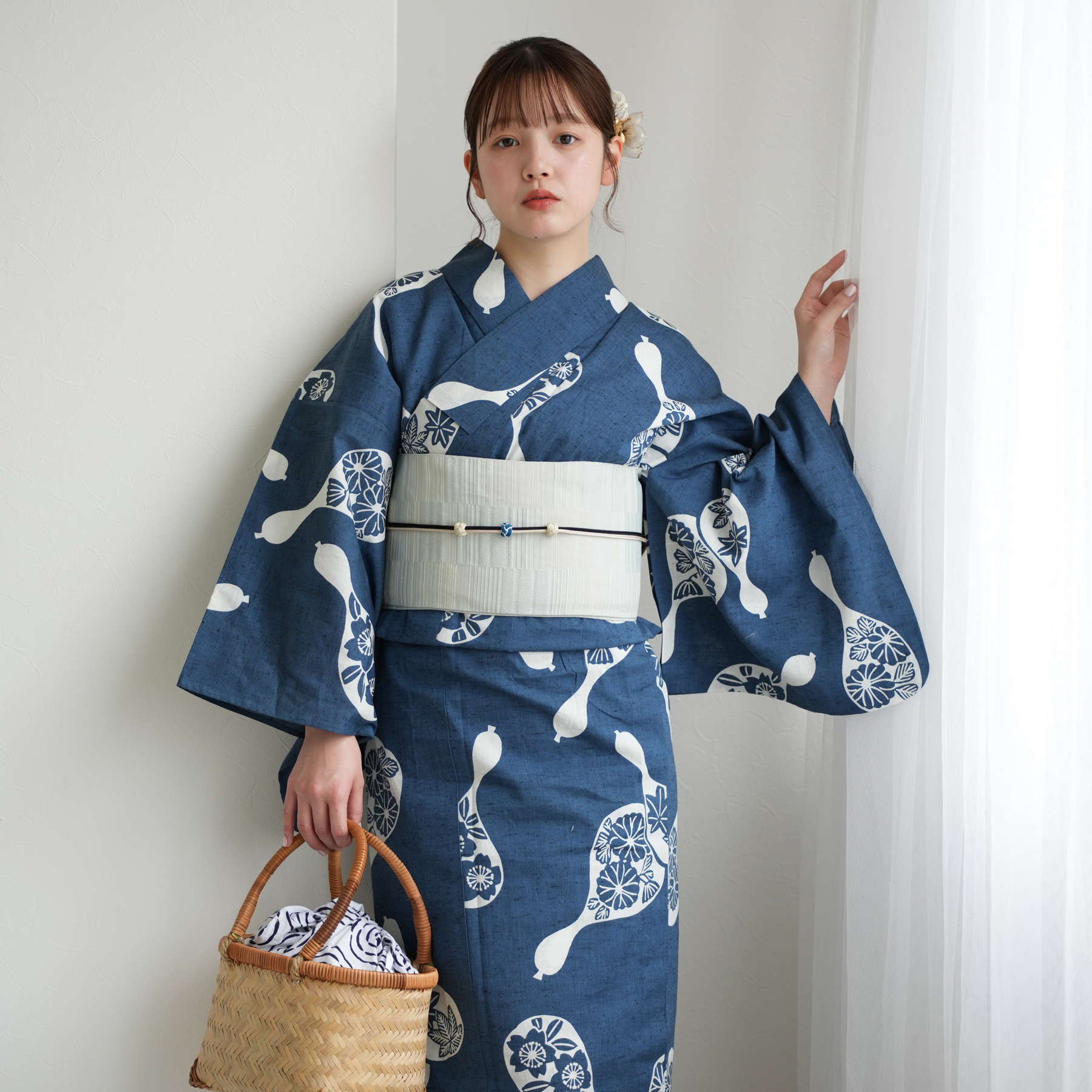 utatane 浴衣 レディース セット utatane×注染工房 浴衣3点セット 赤坂