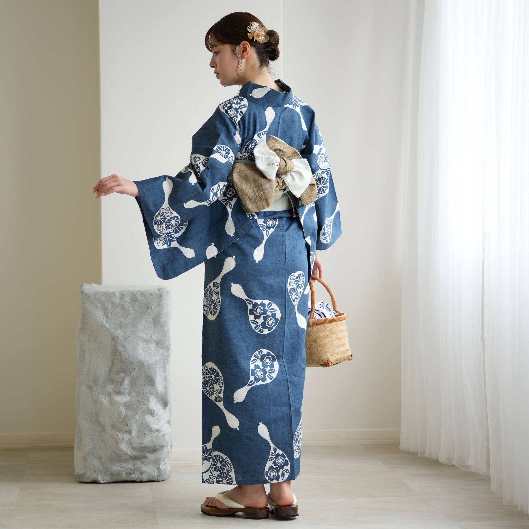 utatane 浴衣 レディース セット utatane×注染工房 浴衣3点セット 赤坂
