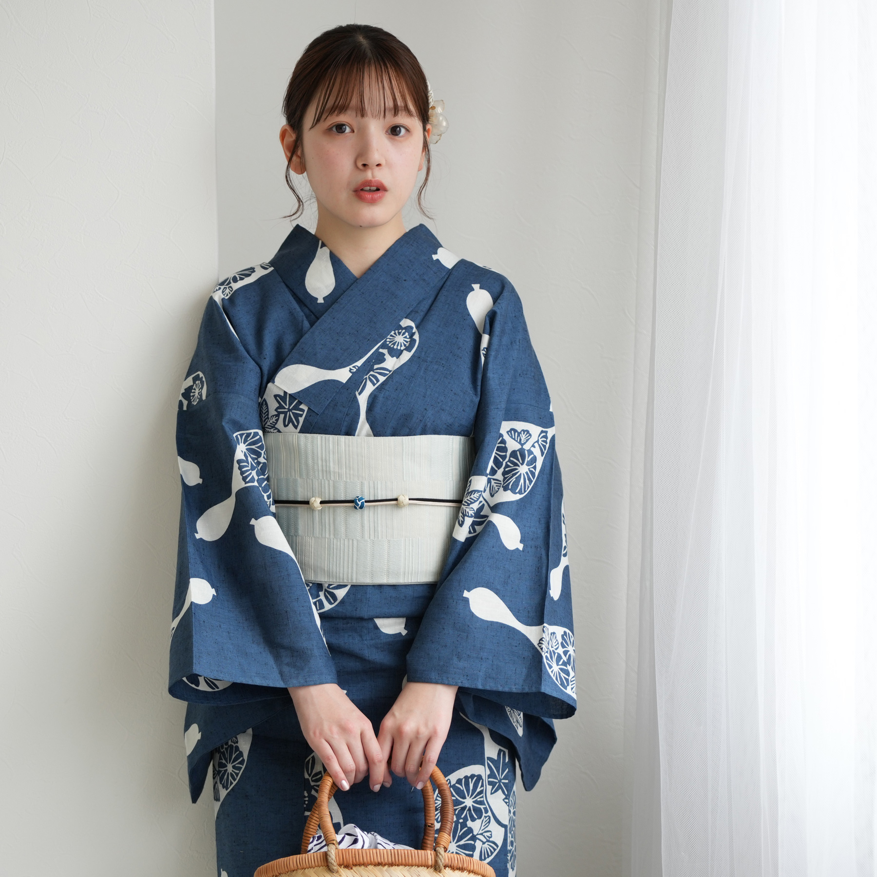 utatane 浴衣 レディース セット utatane×注染工房 浴衣3点セット 赤坂