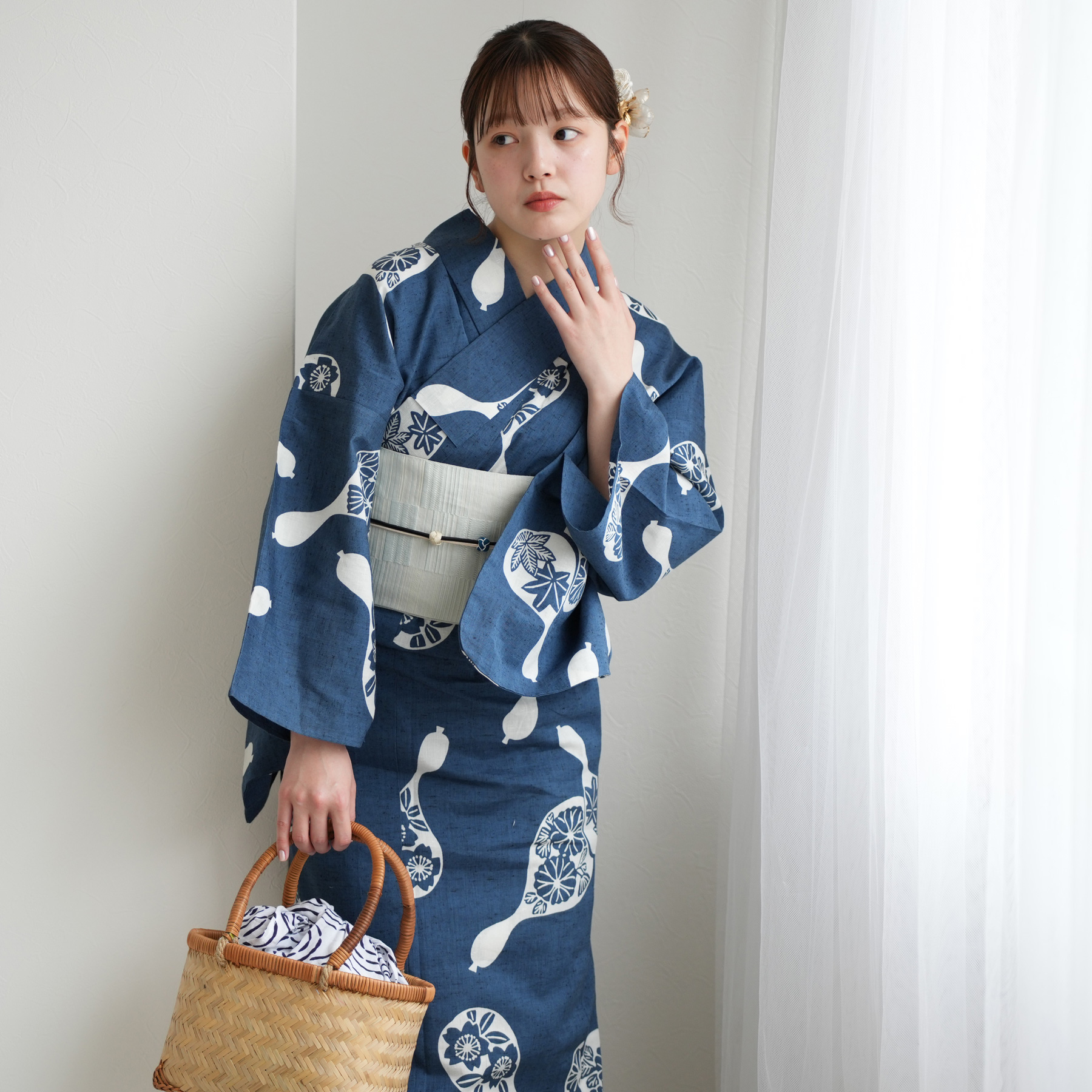 utatane 浴衣 レディース セット utatane×注染工房 浴衣3点セット 赤坂