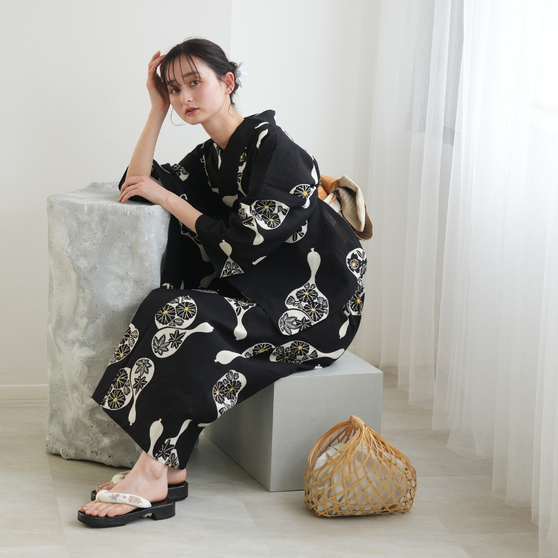utatane 浴衣 レディース セット utatane×注染工房 浴衣3点