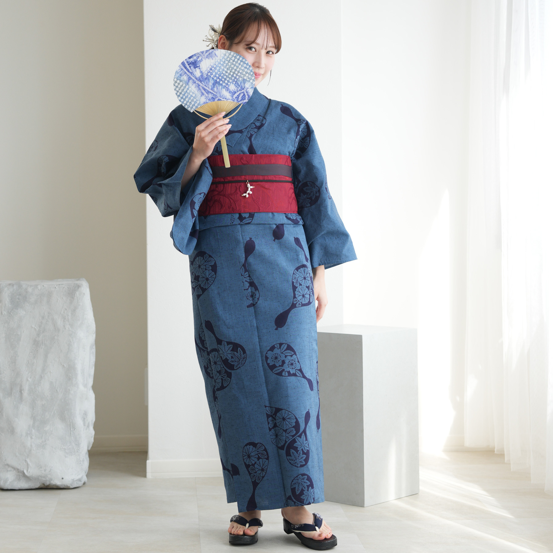 utatane 浴衣 レディース セット utatane×注染工房 浴衣3点セット 赤坂