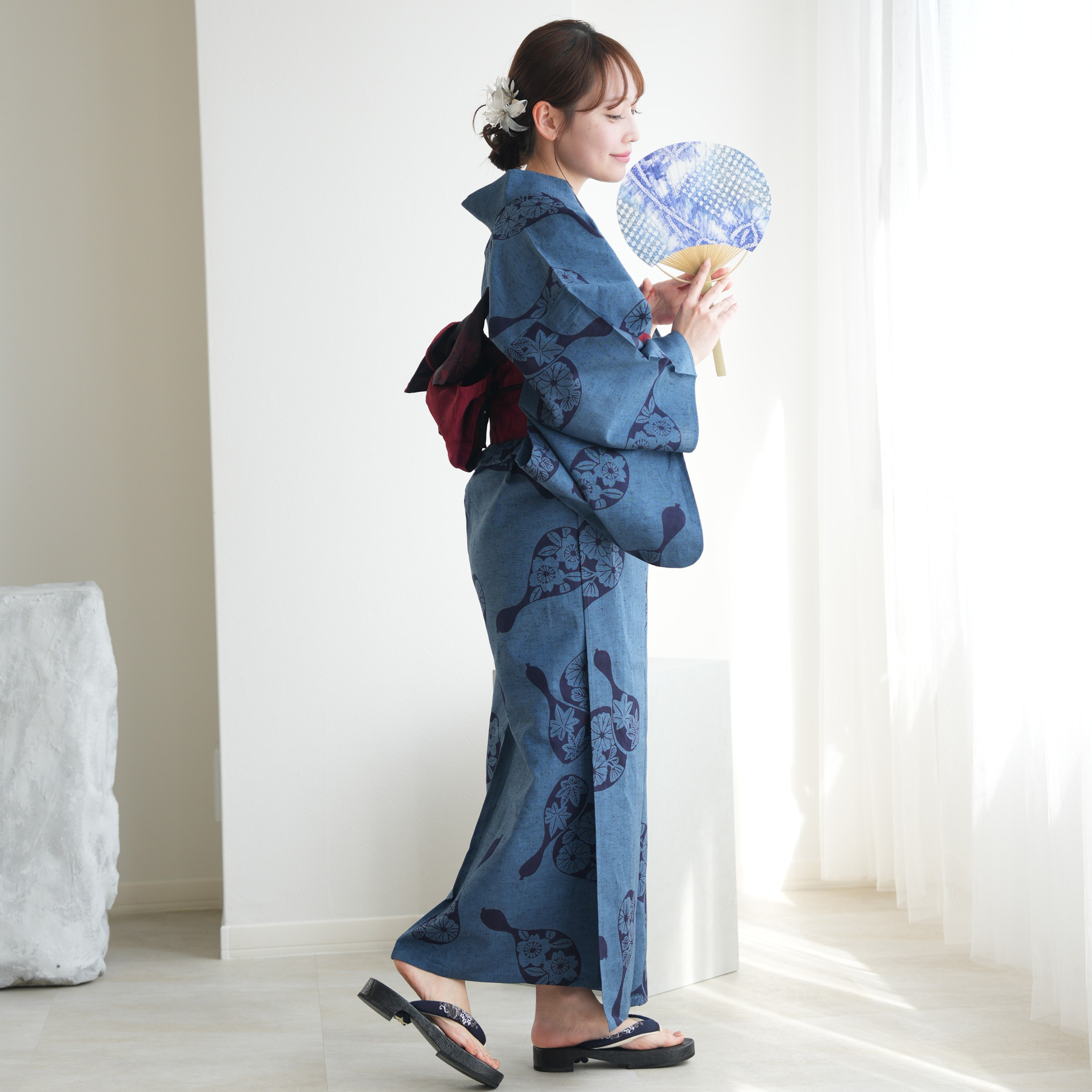 utatane 浴衣 レディース セット utatane×注染工房 浴衣3点セット 赤坂