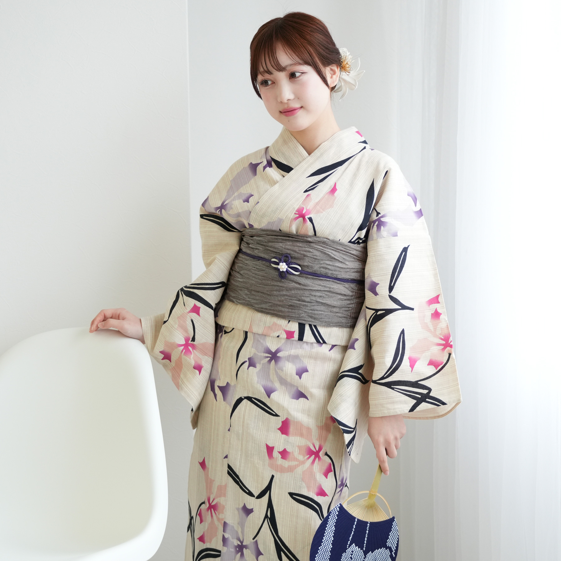 utatane 浴衣 レディース セット utatane×注染工房 浴衣3点セット 先