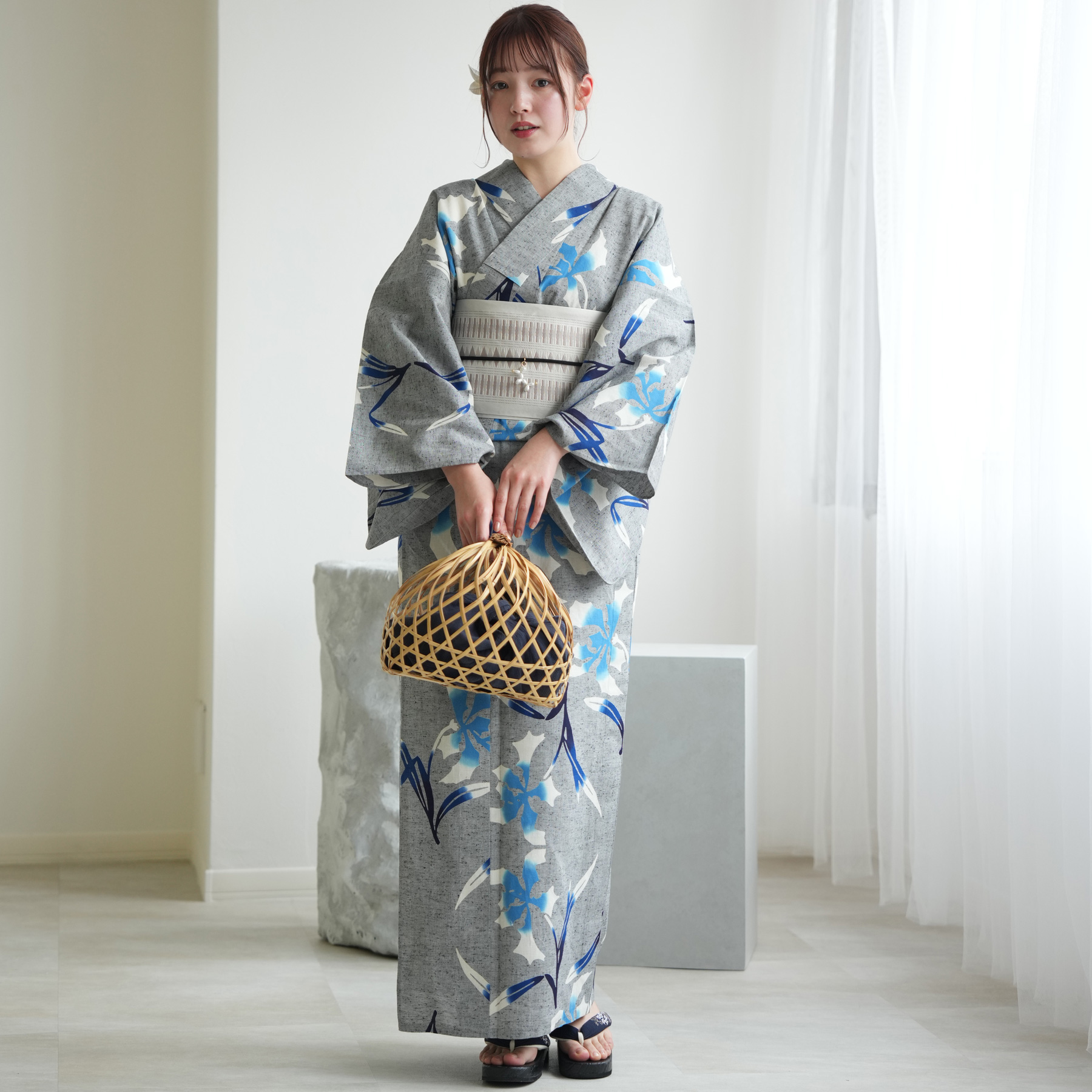 utatane 浴衣 レディース セット utatane×注染工房 浴衣3点セット 赤坂