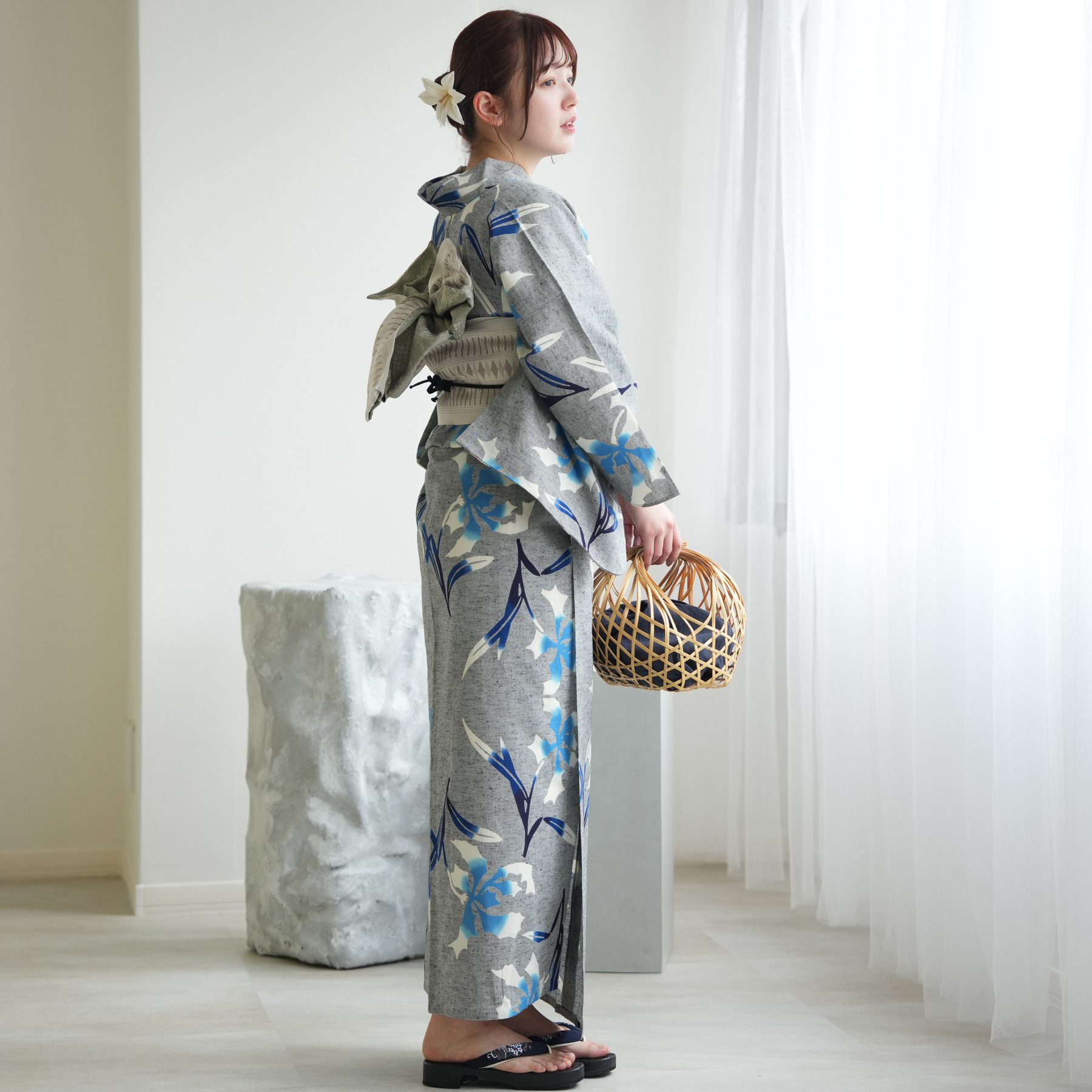 utatane 浴衣 レディース セット utatane×注染工房 浴衣3点セット 赤坂