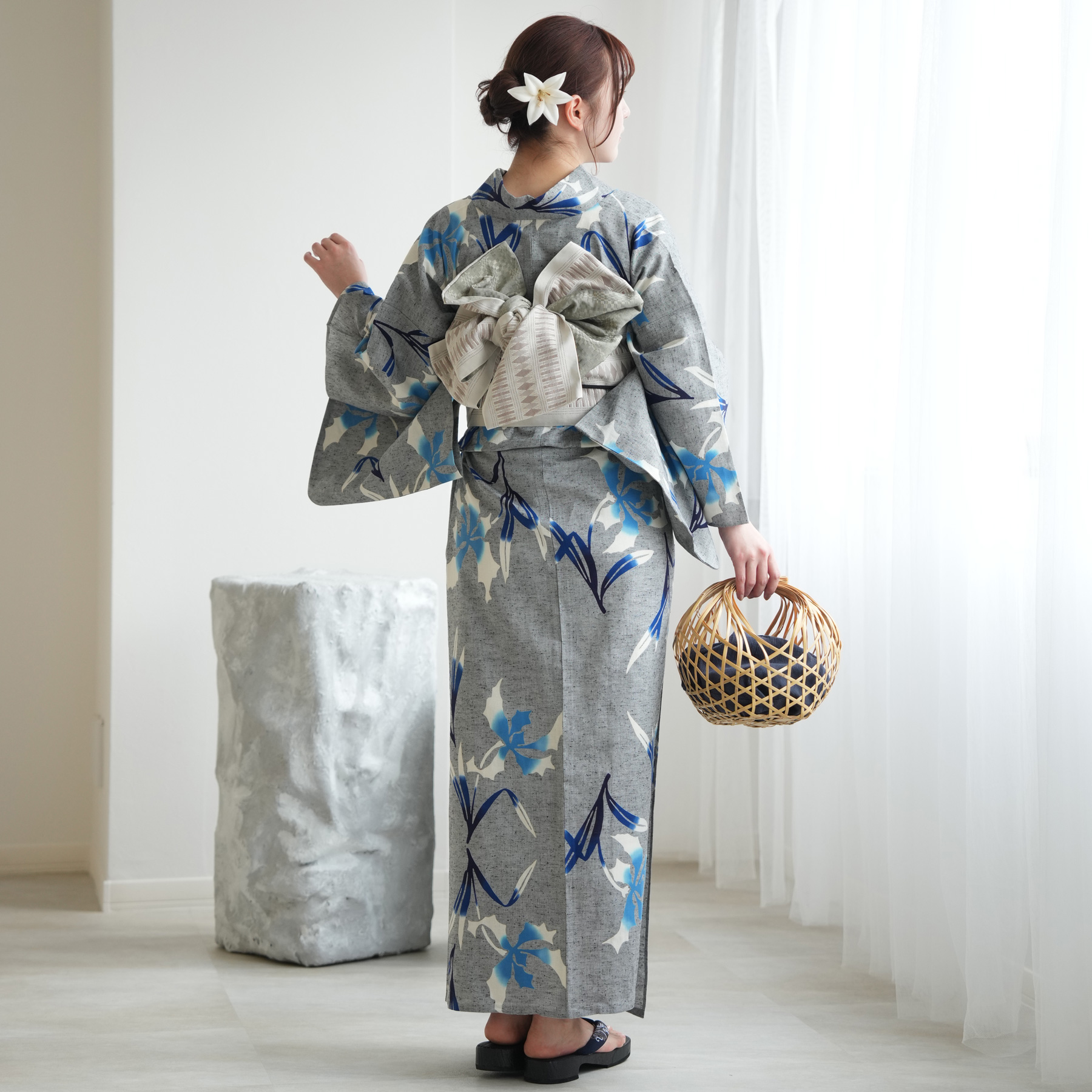 utatane 浴衣 レディース セット utatane×注染工房 浴衣3点セット 赤坂