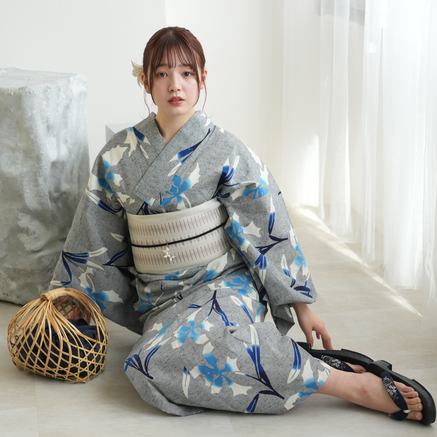 utatane 浴衣 レディース セット utatane×注染工房 浴衣3点セット 赤坂