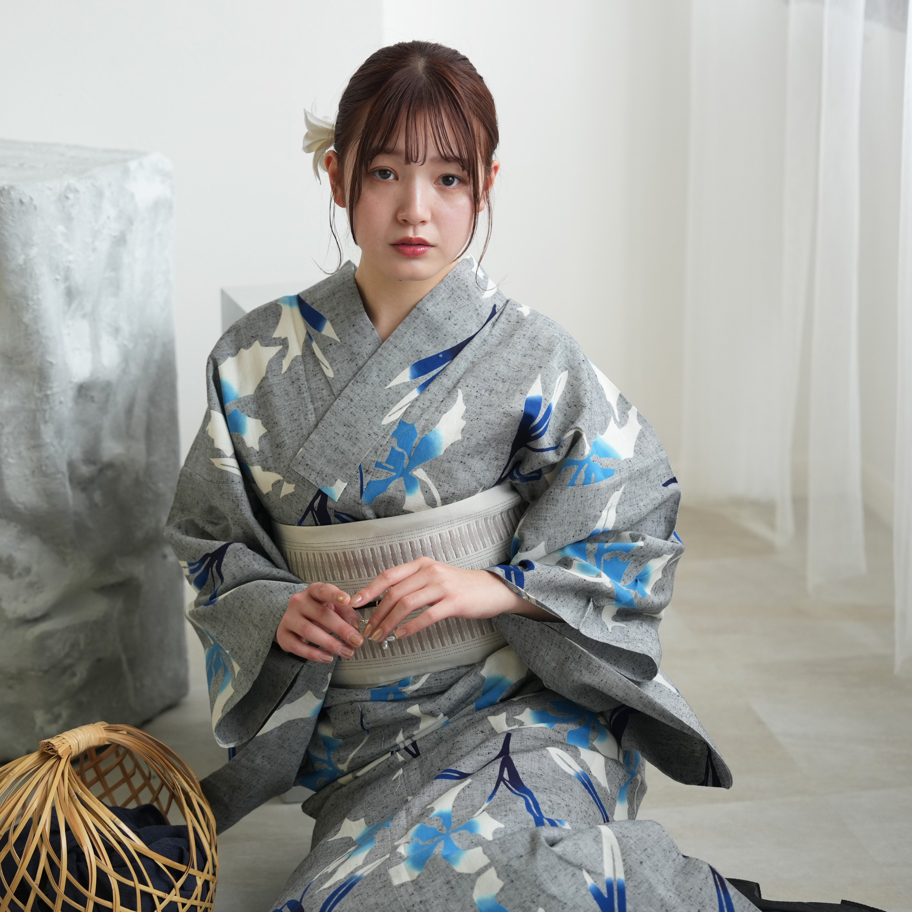 utatane 浴衣 レディース セット utatane×注染工房 浴衣3点セット 赤坂