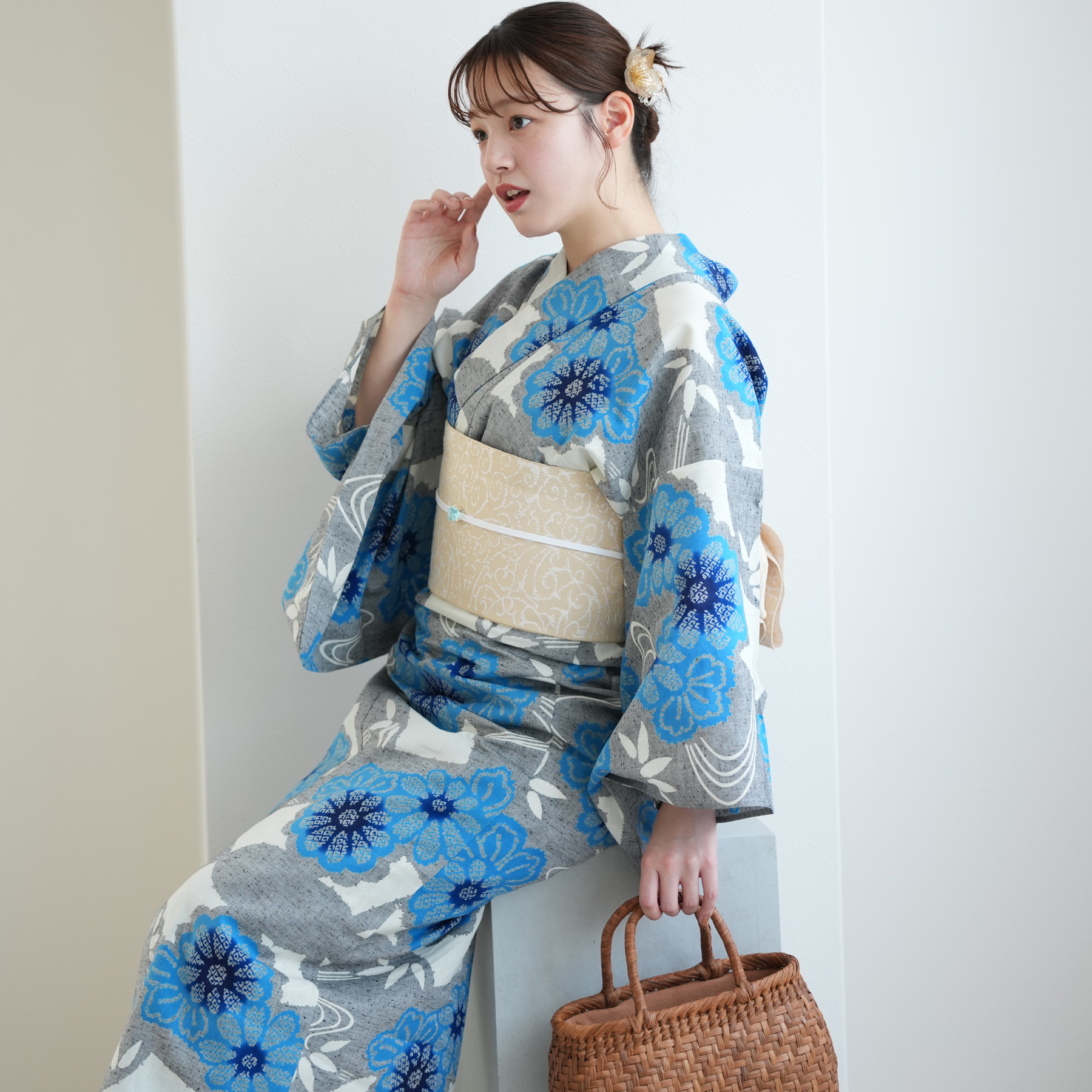 utatane 浴衣 レディース セット utatane×注染工房 浴衣3点
