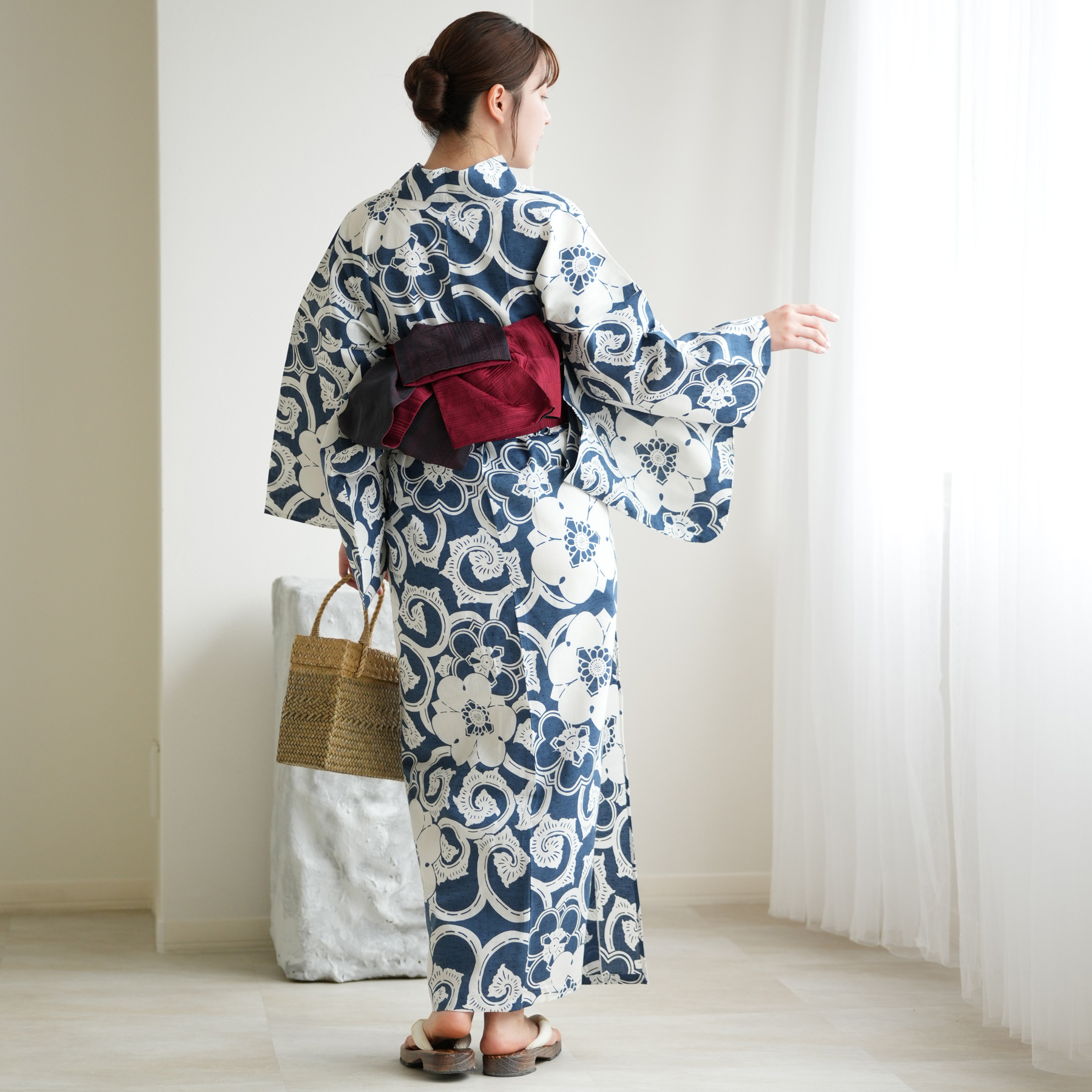 utatane 浴衣 レディース セット utatane×注染工房 浴衣3点セット 赤坂