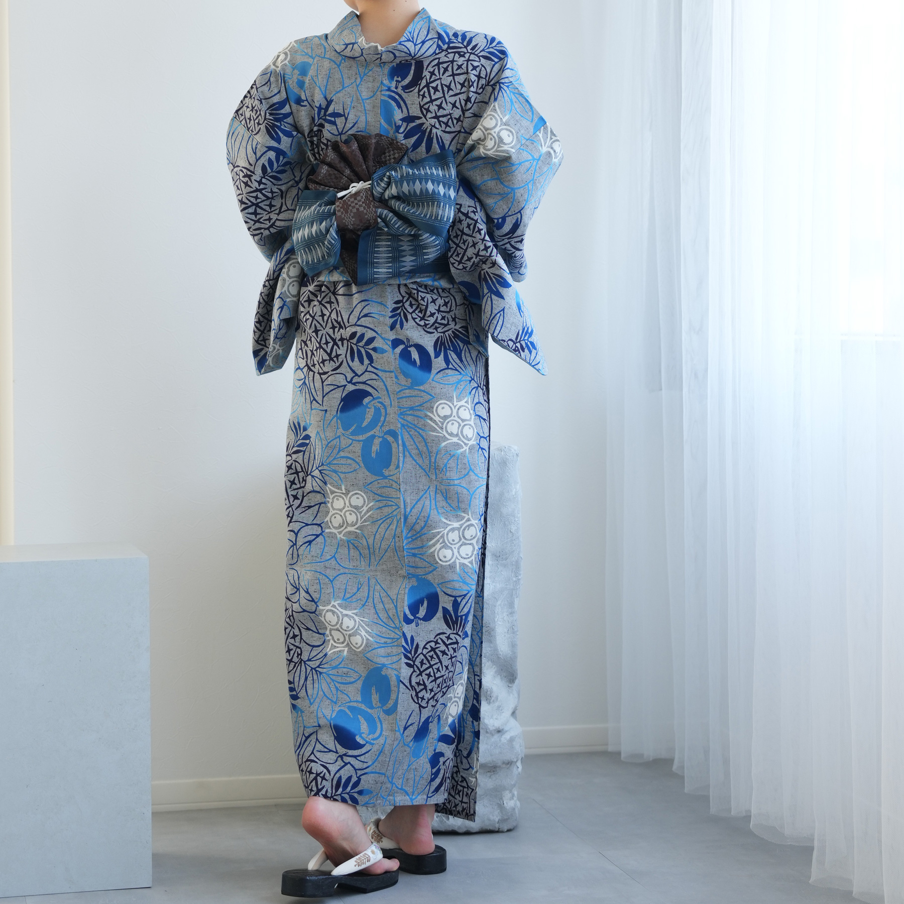 utatane 浴衣 レディース セット utatane×注染工房 浴衣3点セット 赤坂