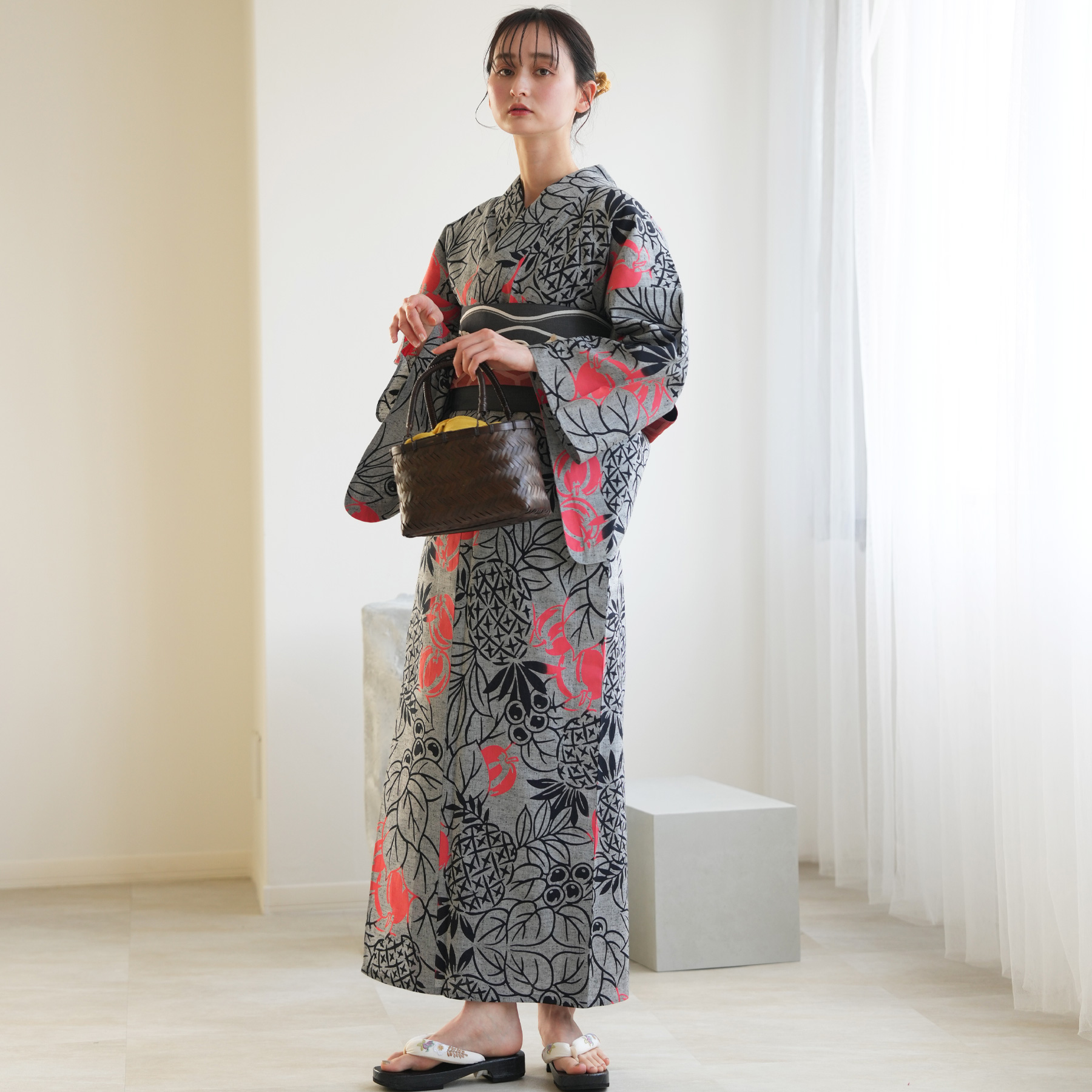 utatane 浴衣 レディース セット utatane×注染工房 浴衣3点セット 赤坂