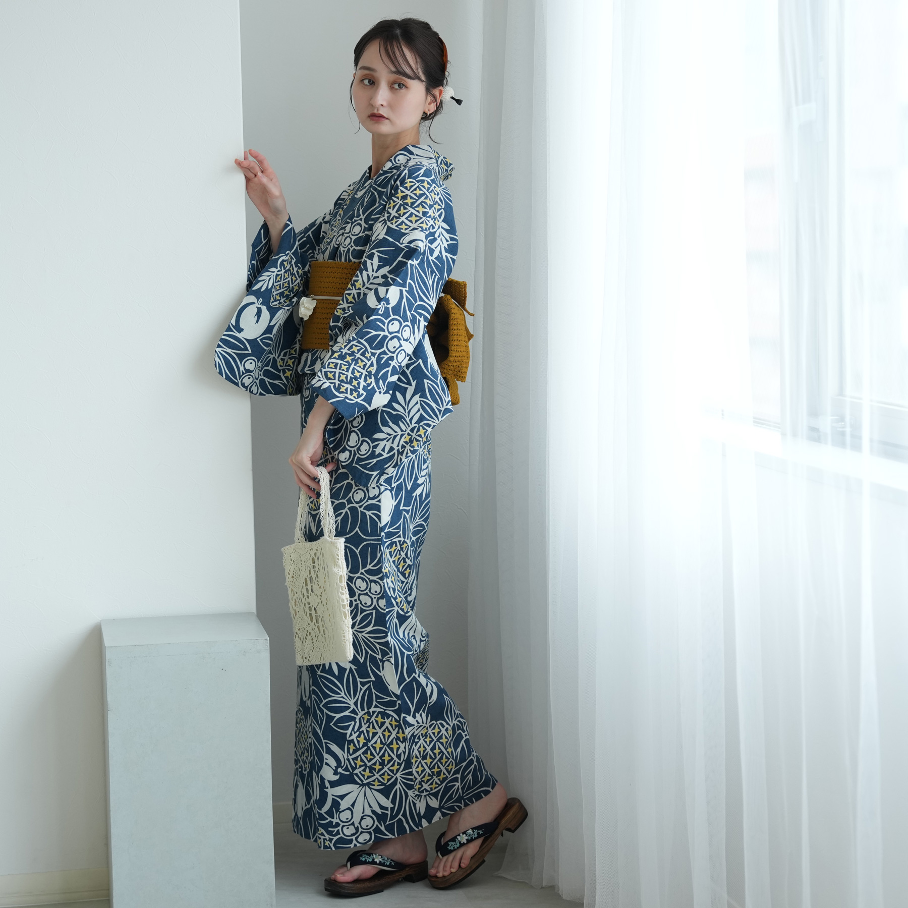 utatane 浴衣 レディース セット × 注染工房 特選 注染浴衣3点セット
