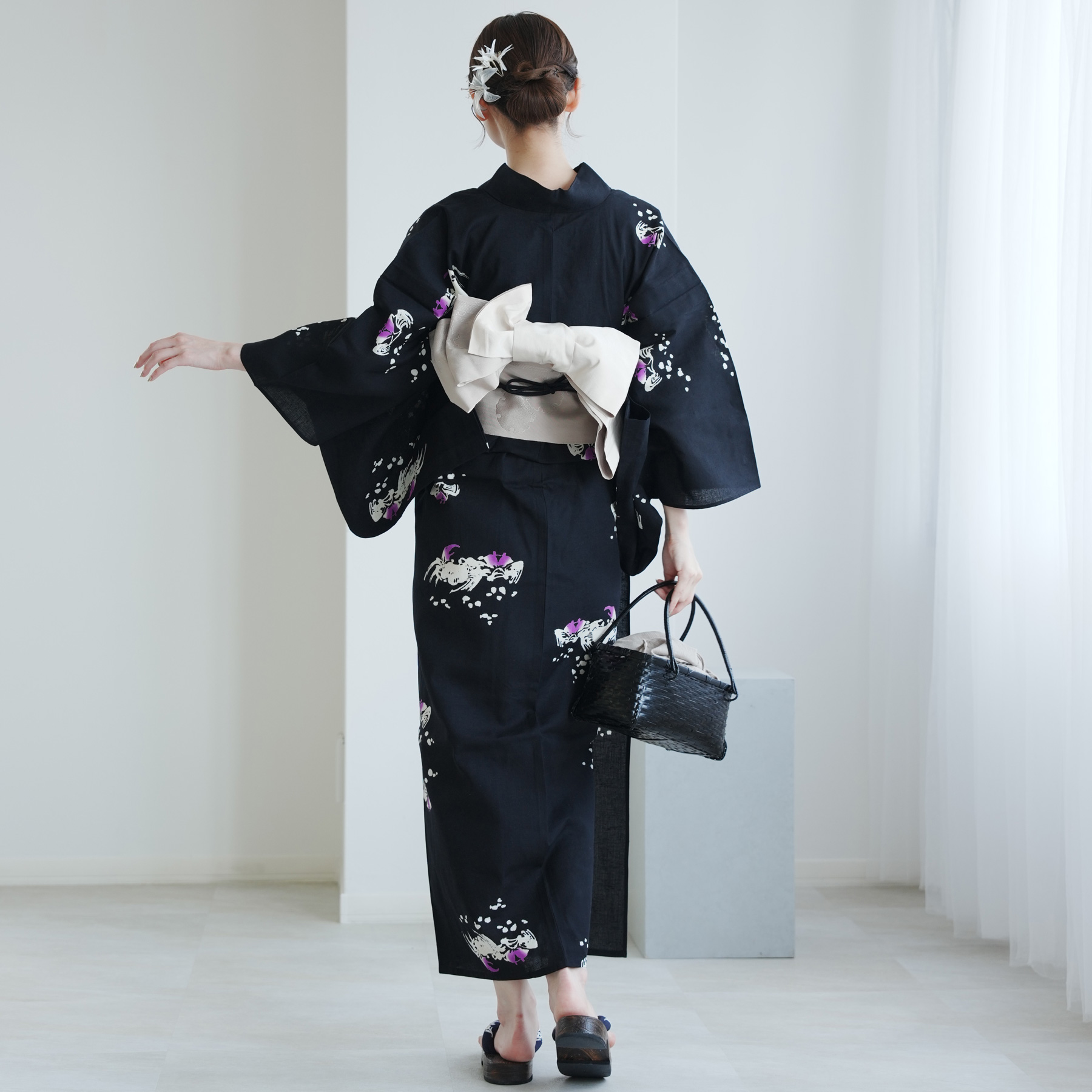 utatane 浴衣 レディース セット utatane×注染工房 浴衣3点セット 赤坂