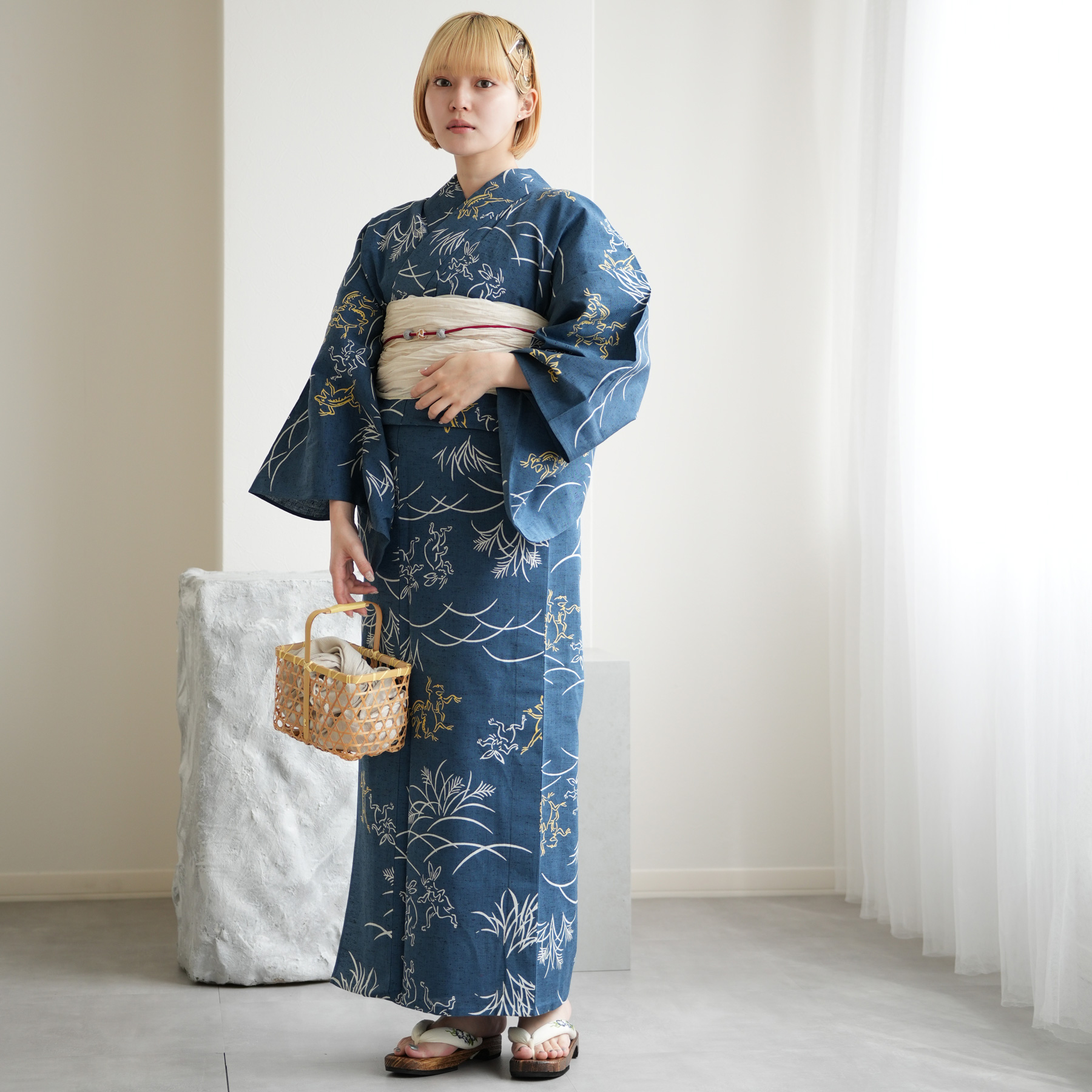 utatane 浴衣 レディース セット utatane×注染工房 浴衣3点セット 赤坂