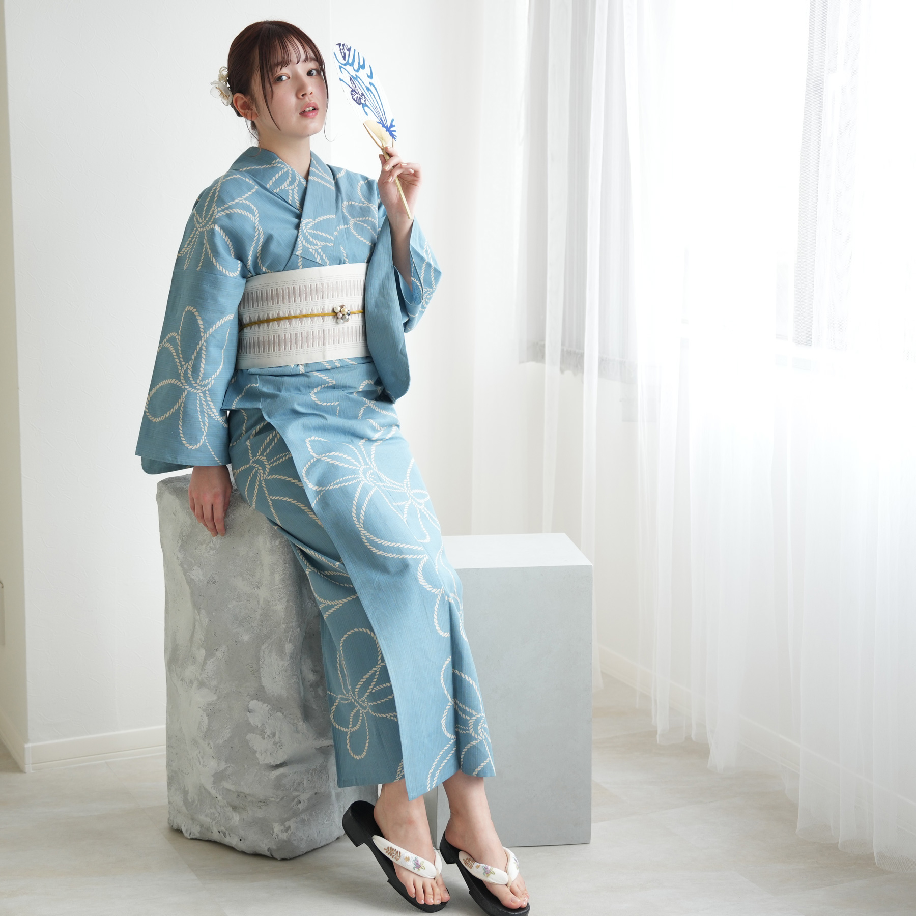 utatane 浴衣 レディース セット utatane×注染工房 浴衣3点セット 先
