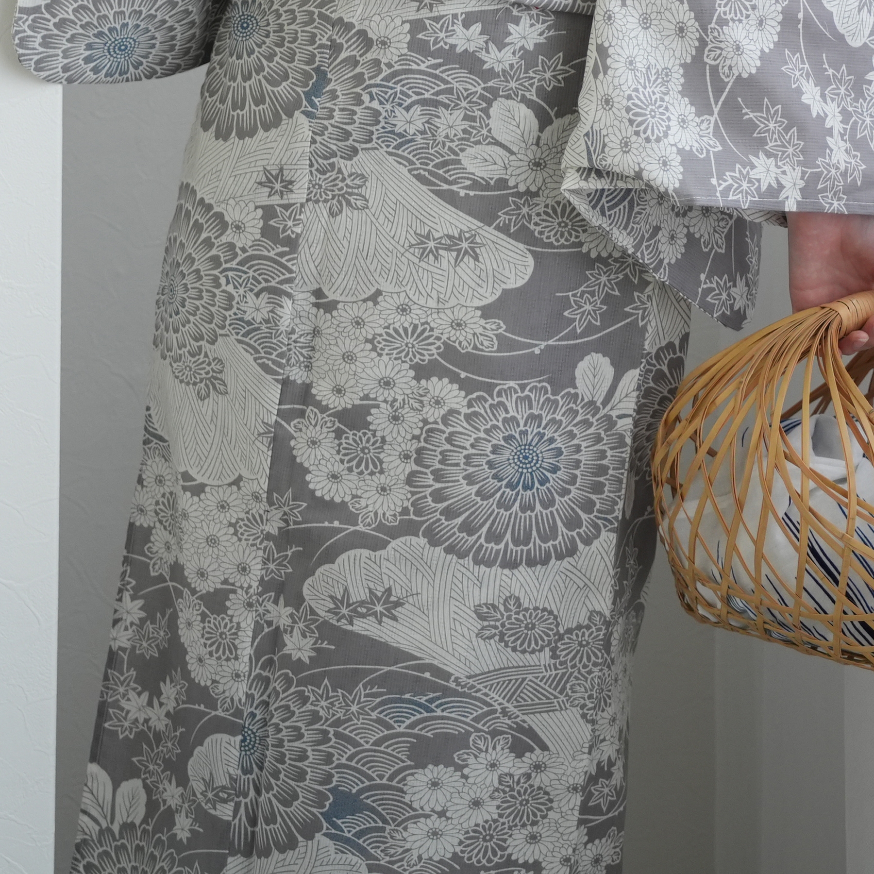 浴衣 レディース セット ひよこ商店 高級変わり織 浴衣3点セット